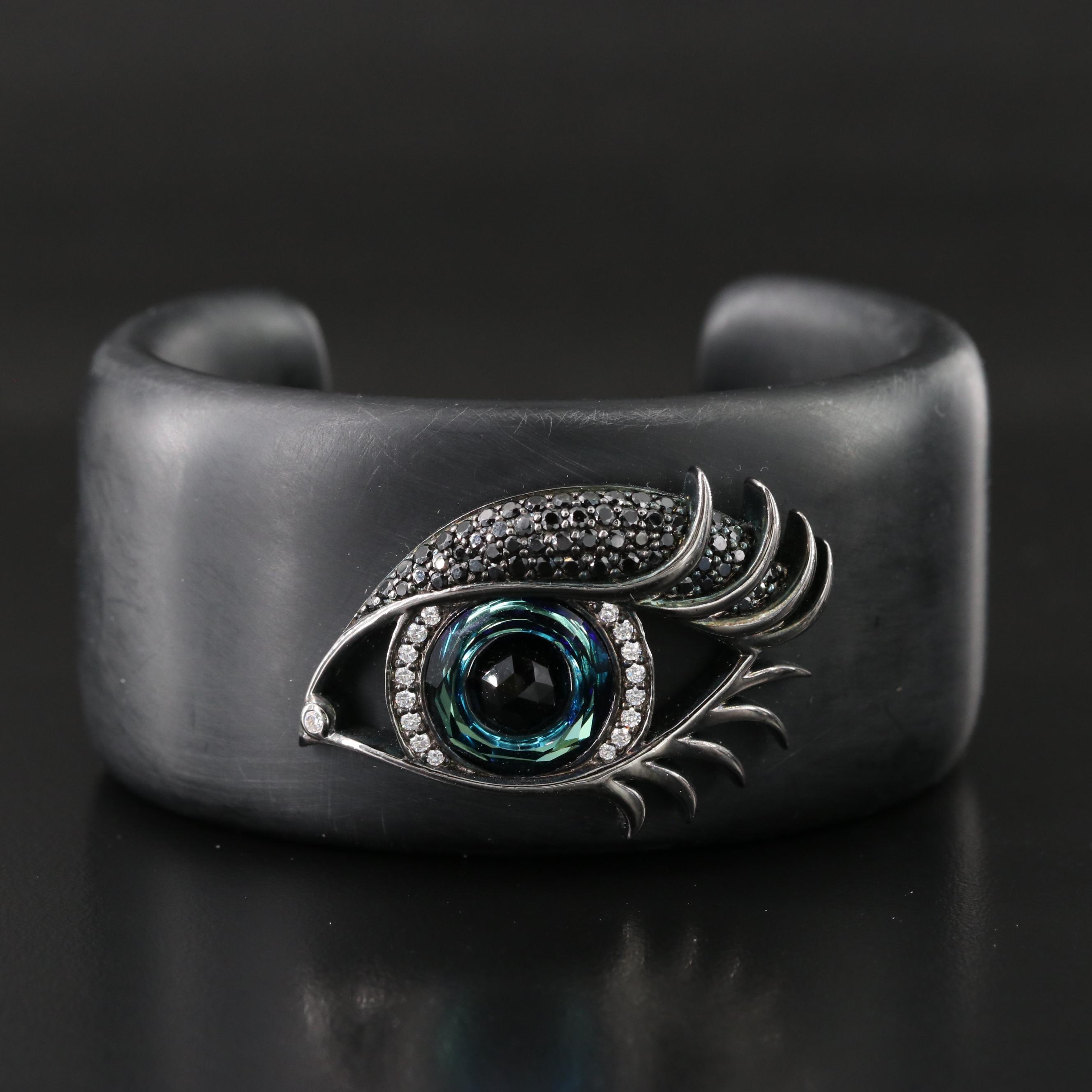 Stephen Webster Resin Envy Eye Cuff with Sterling and CZ