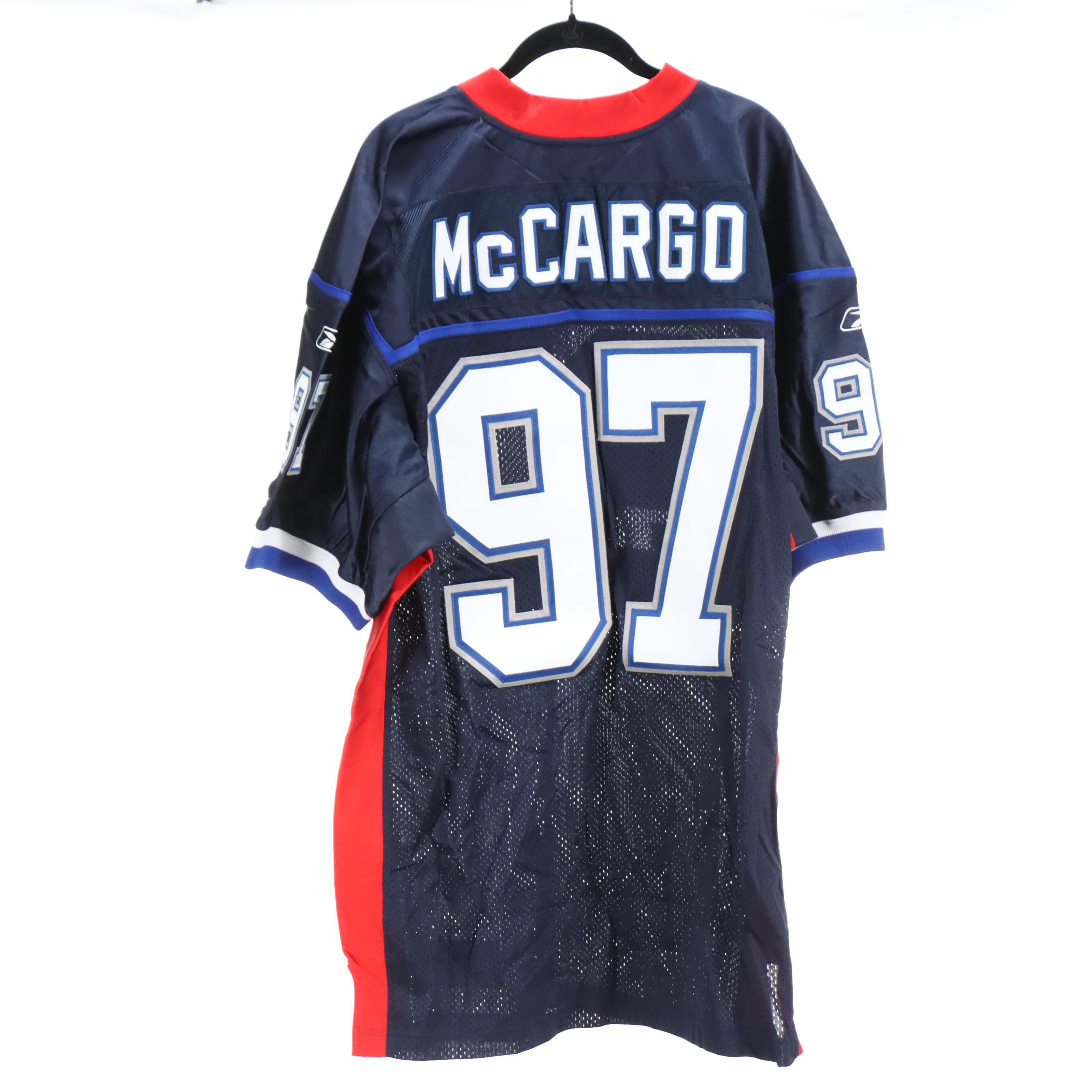 John McCargo Signed and Player Issued Buffalo Bills Reebok Football Jersey