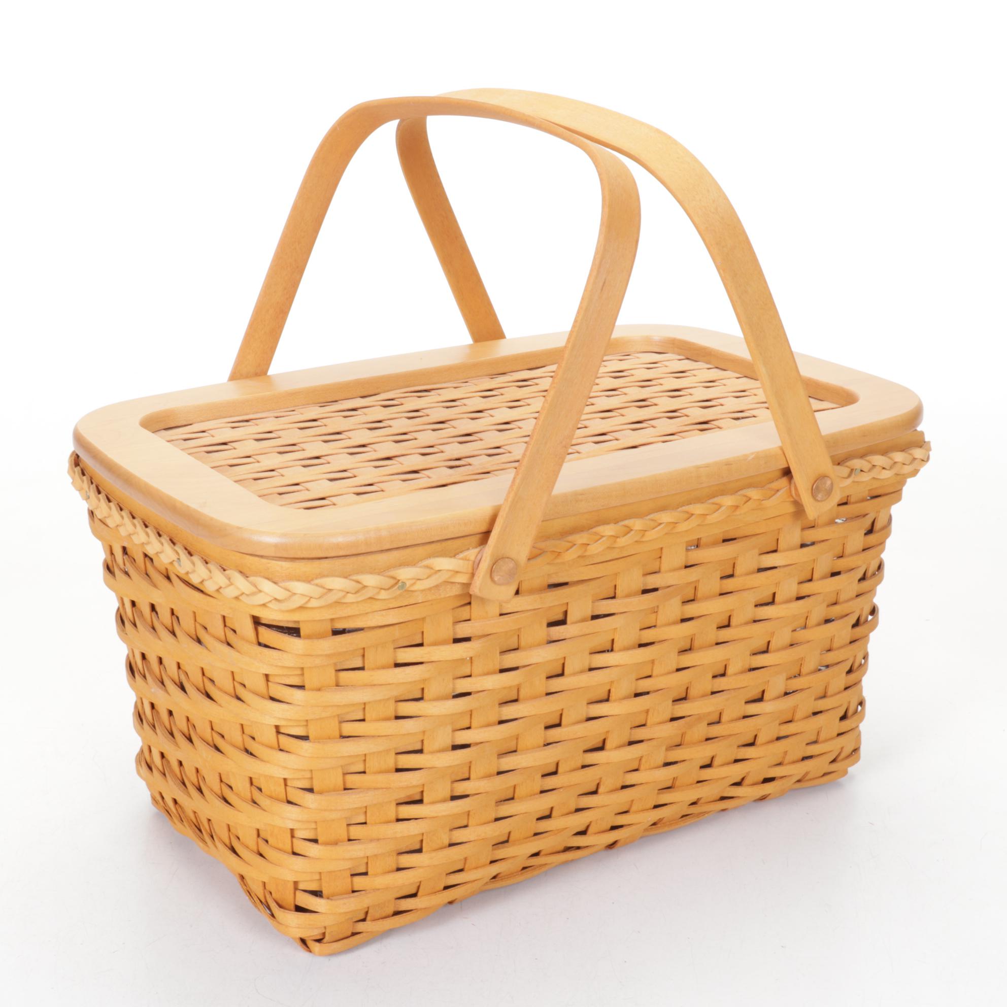 Longaberger "Founder's Market Basket," Collector's Club, and Pie Basket