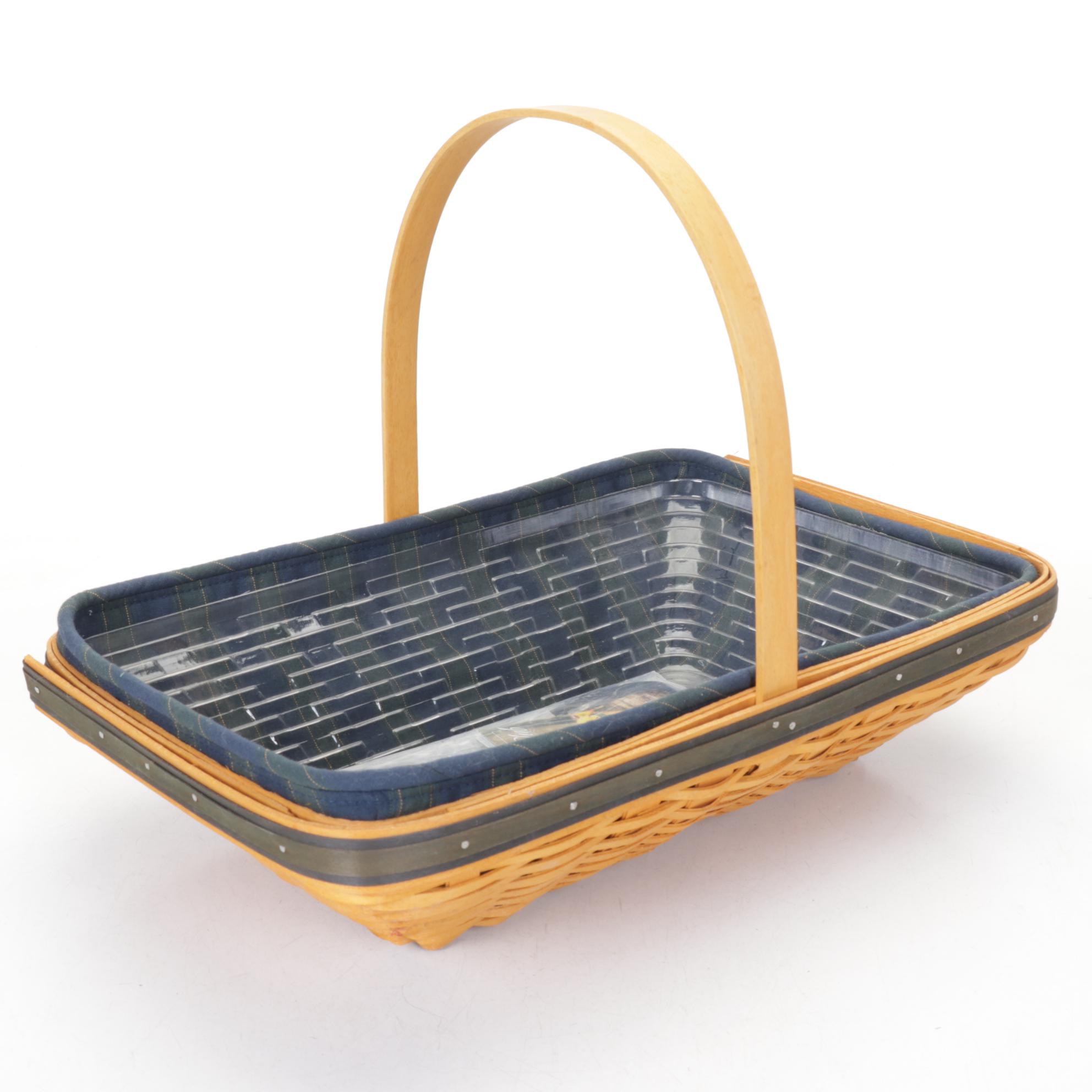 Longaberger "Founder's Market Basket," Collector's Club, and Pie Basket