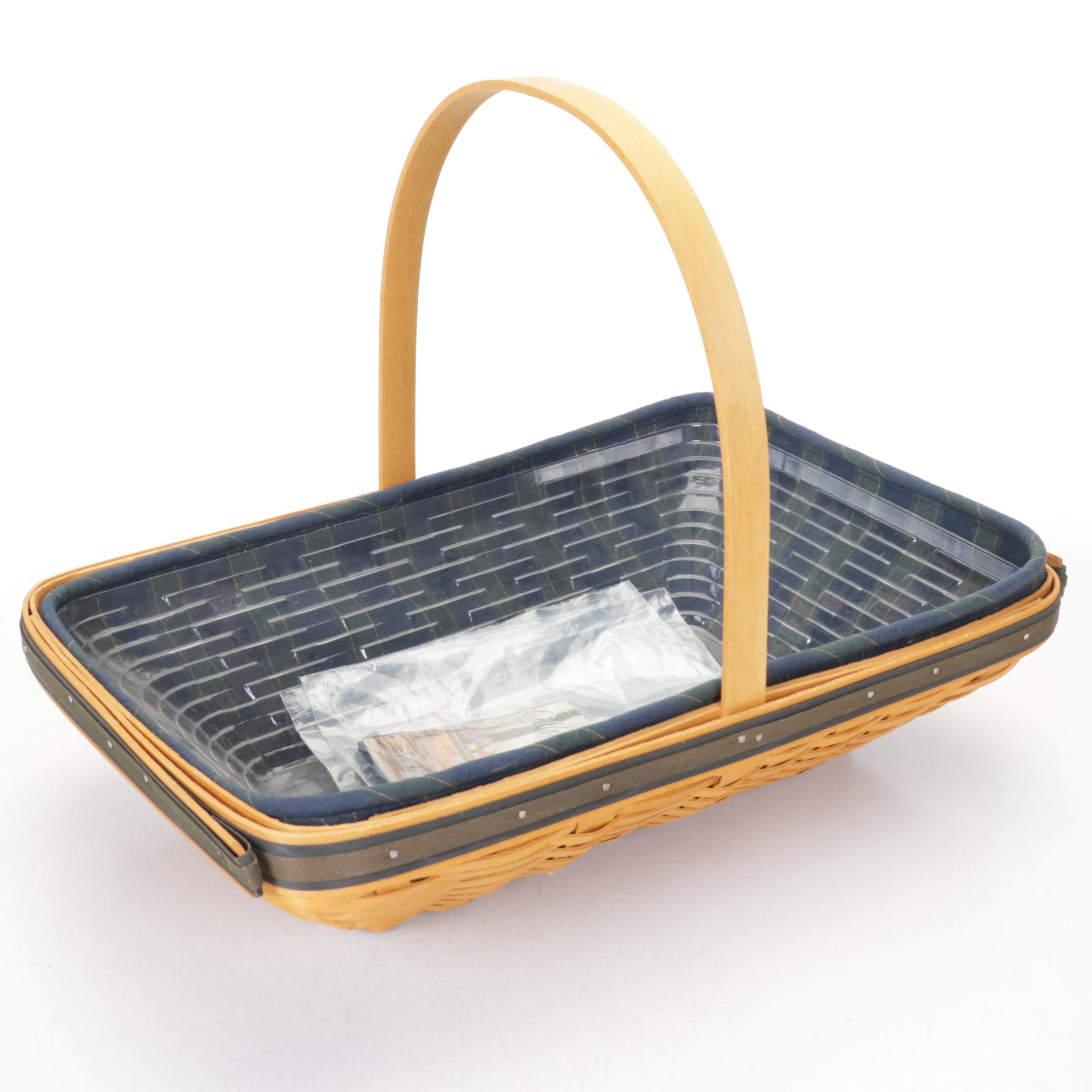 Longaberger "Founder's Market Basket," Collector's Club, and Pie Basket