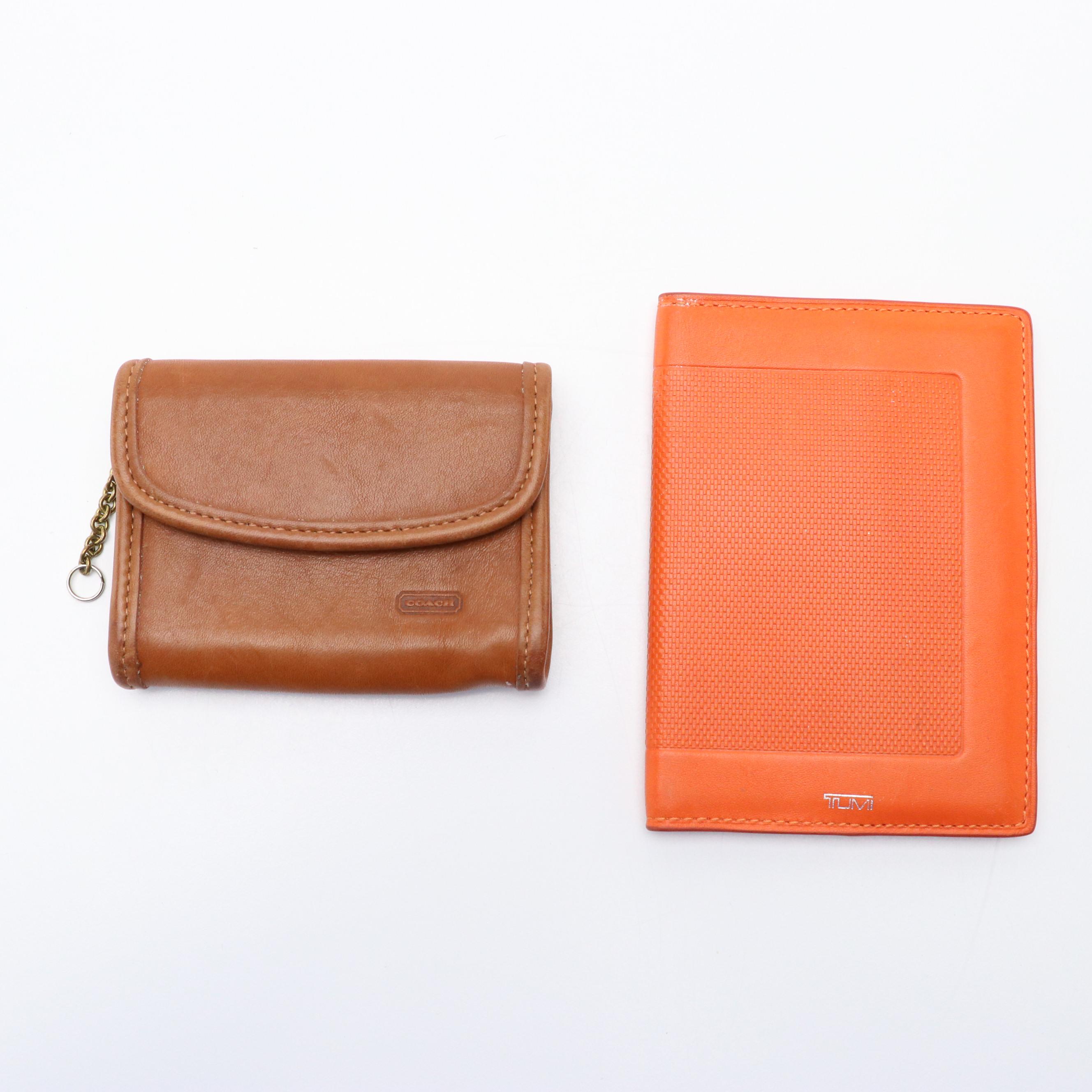 Tumi Prism Double Zip Wristlet, Coach 7219 Multifunction Mini Wallet, and More