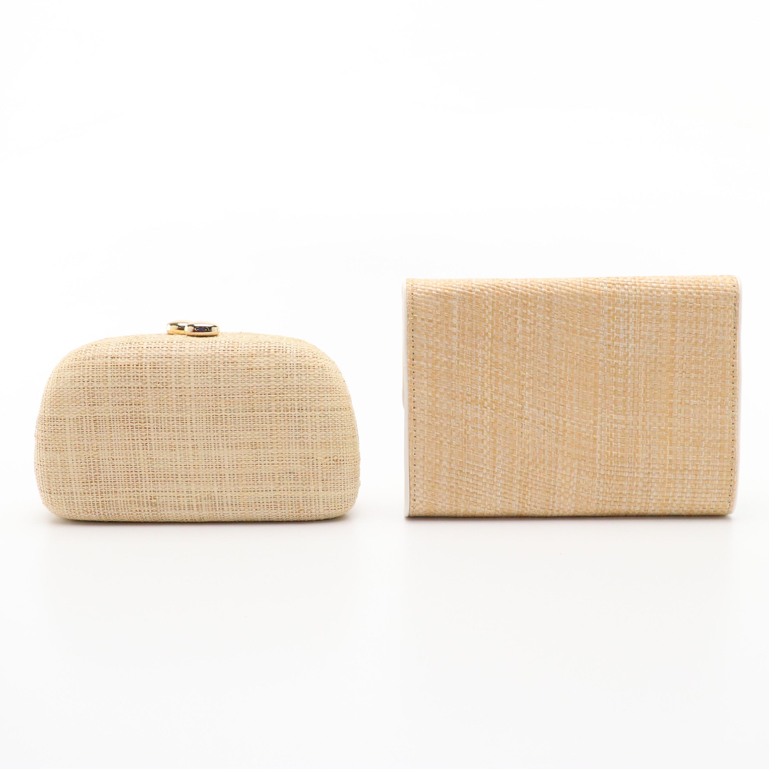 Minooy Naya Leather Crossbody, Serpui Josephine Embroidered Straw Clutch, More