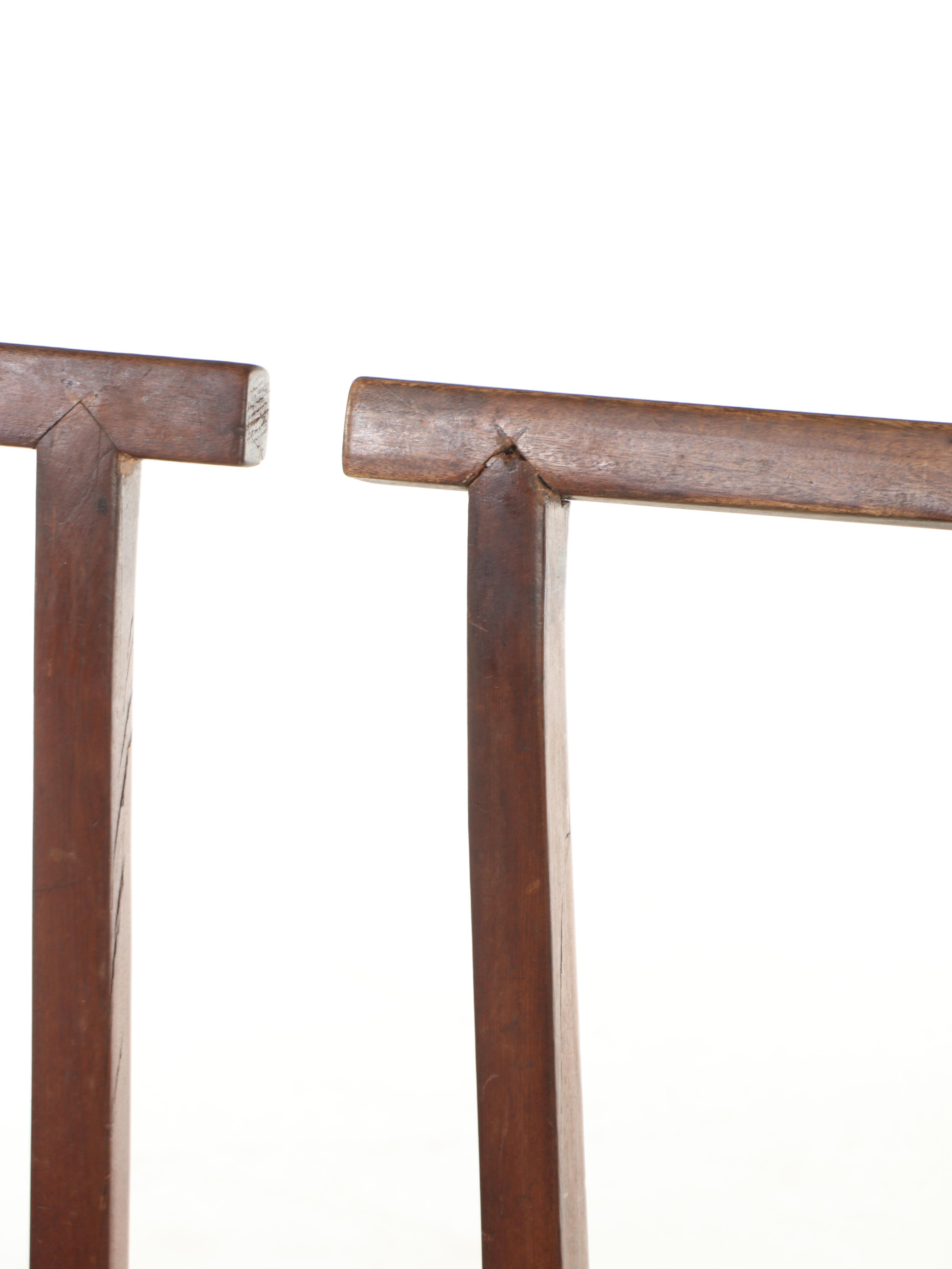 Four Antique Chinese Rosewood Chairs, Qing Dynasty