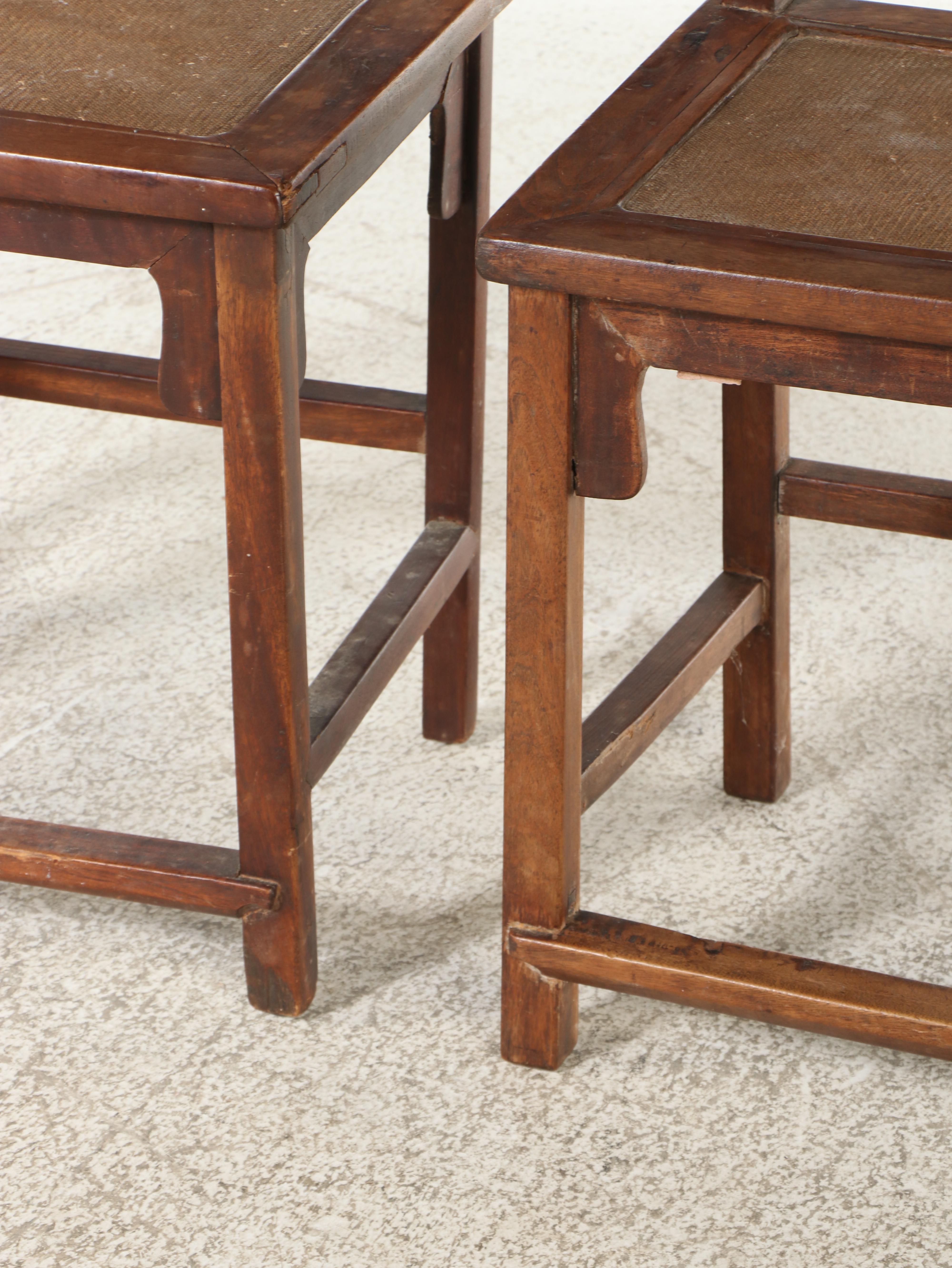 Four Antique Chinese Rosewood Chairs, Qing Dynasty