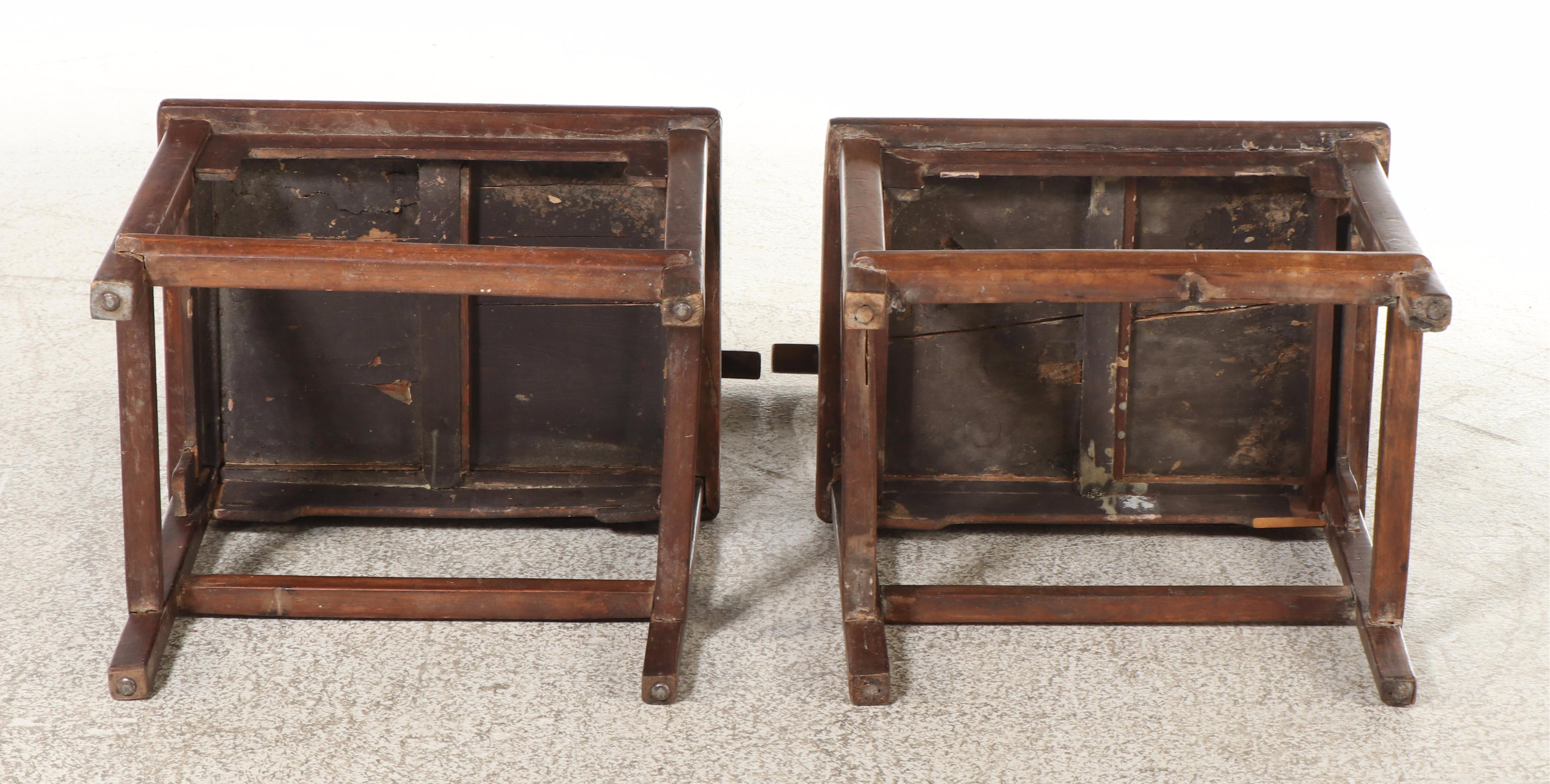 Four Antique Chinese Rosewood Chairs, Qing Dynasty