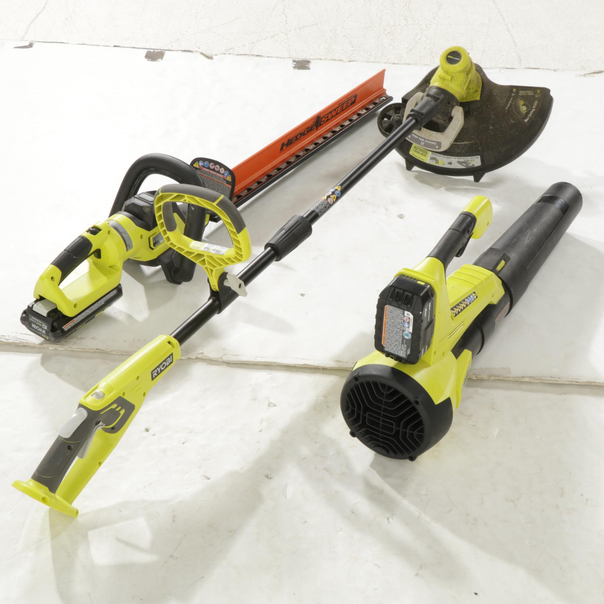 Ryobi Battery Powered Lawn Tools