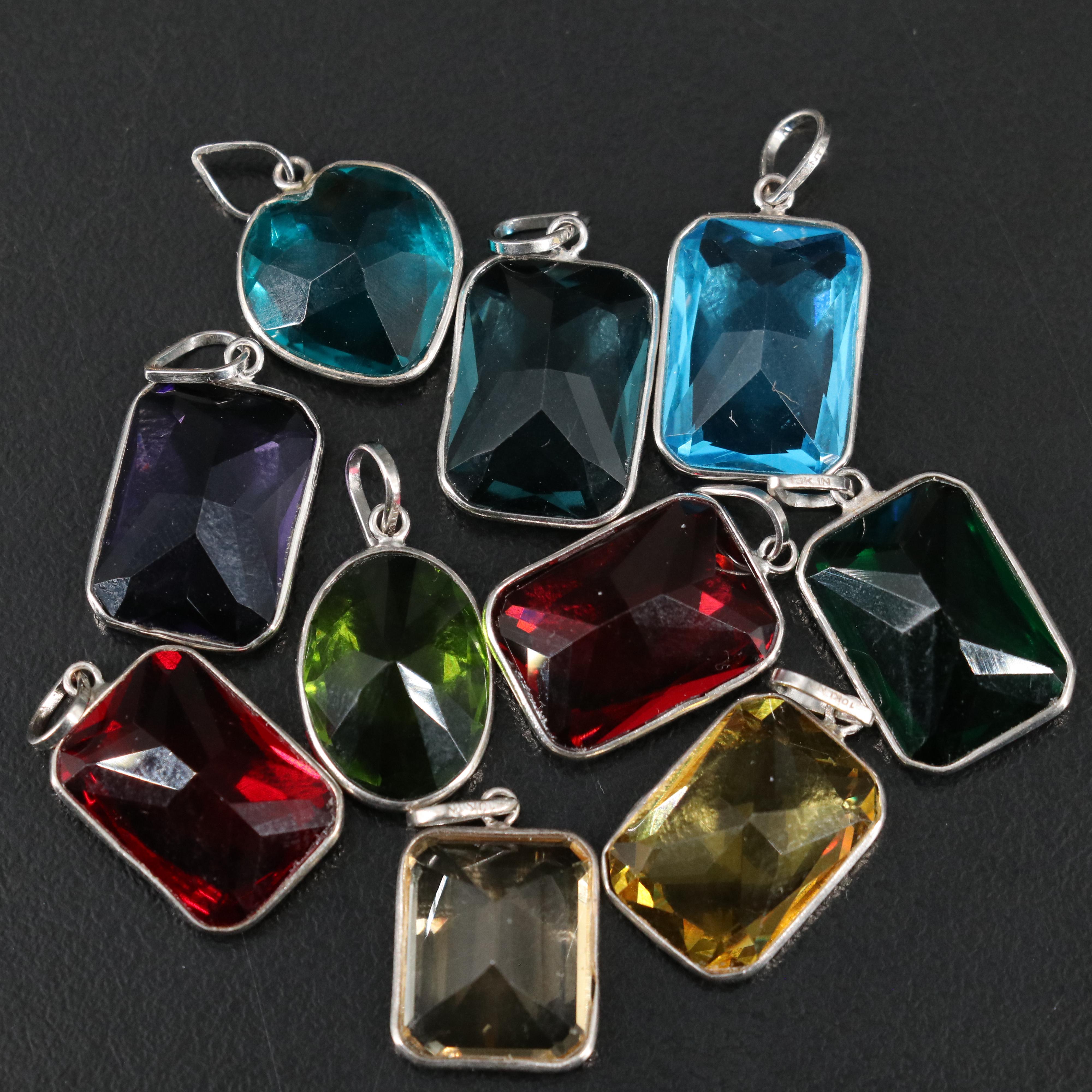 23 Silver Plated Bracelets, Rings, and Pendants