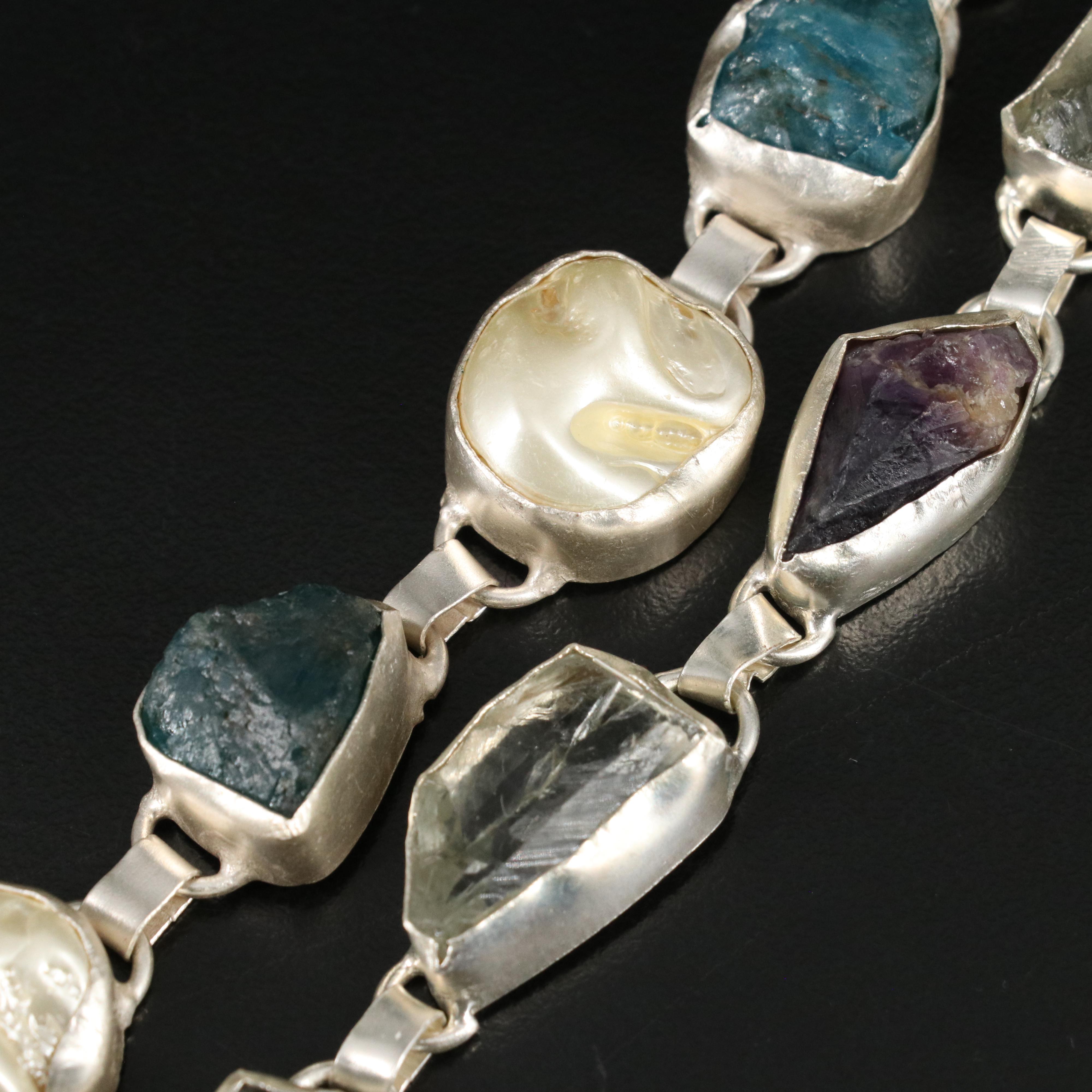 23 Silver Plated Bracelets, Rings, and Pendants