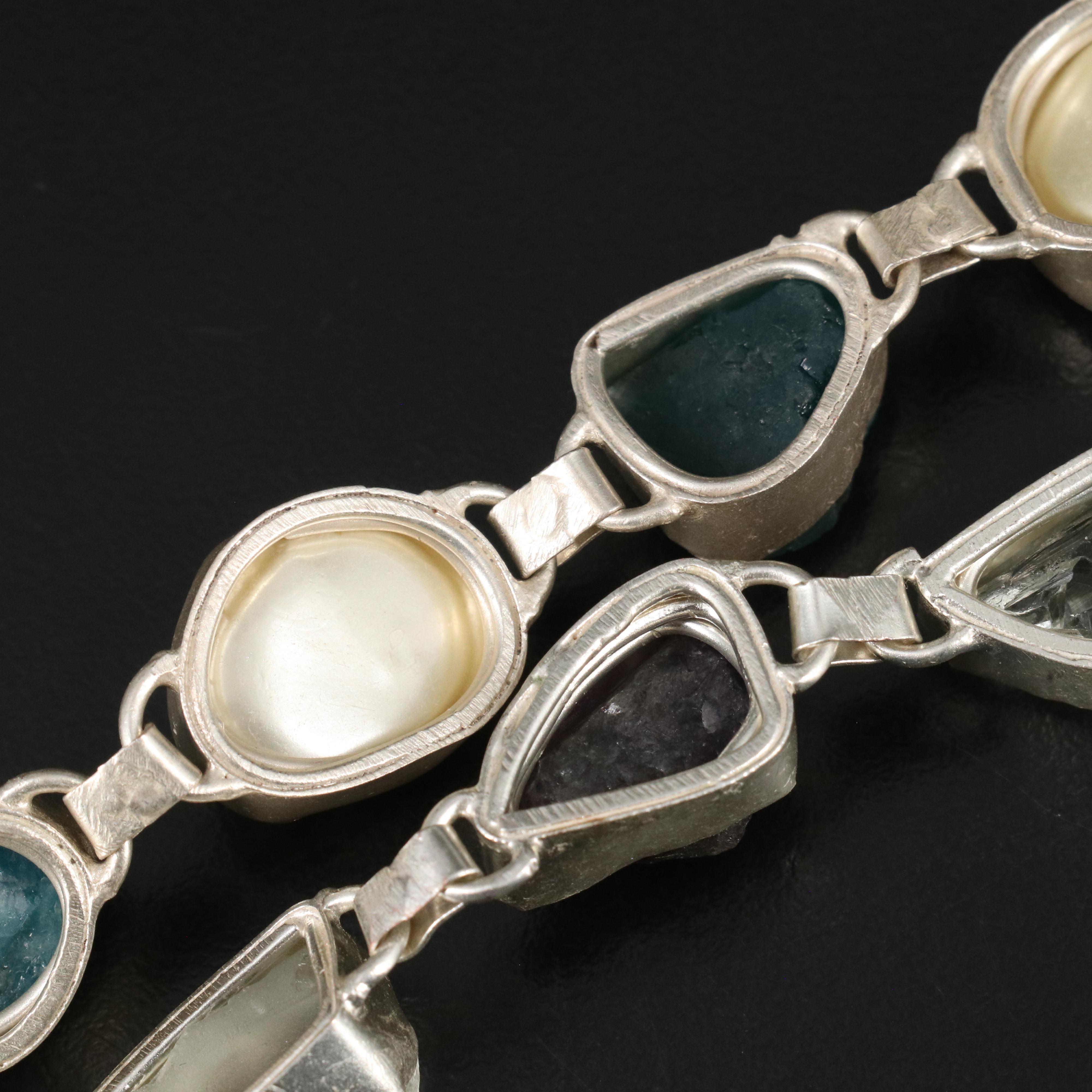 23 Silver Plated Bracelets, Rings, and Pendants