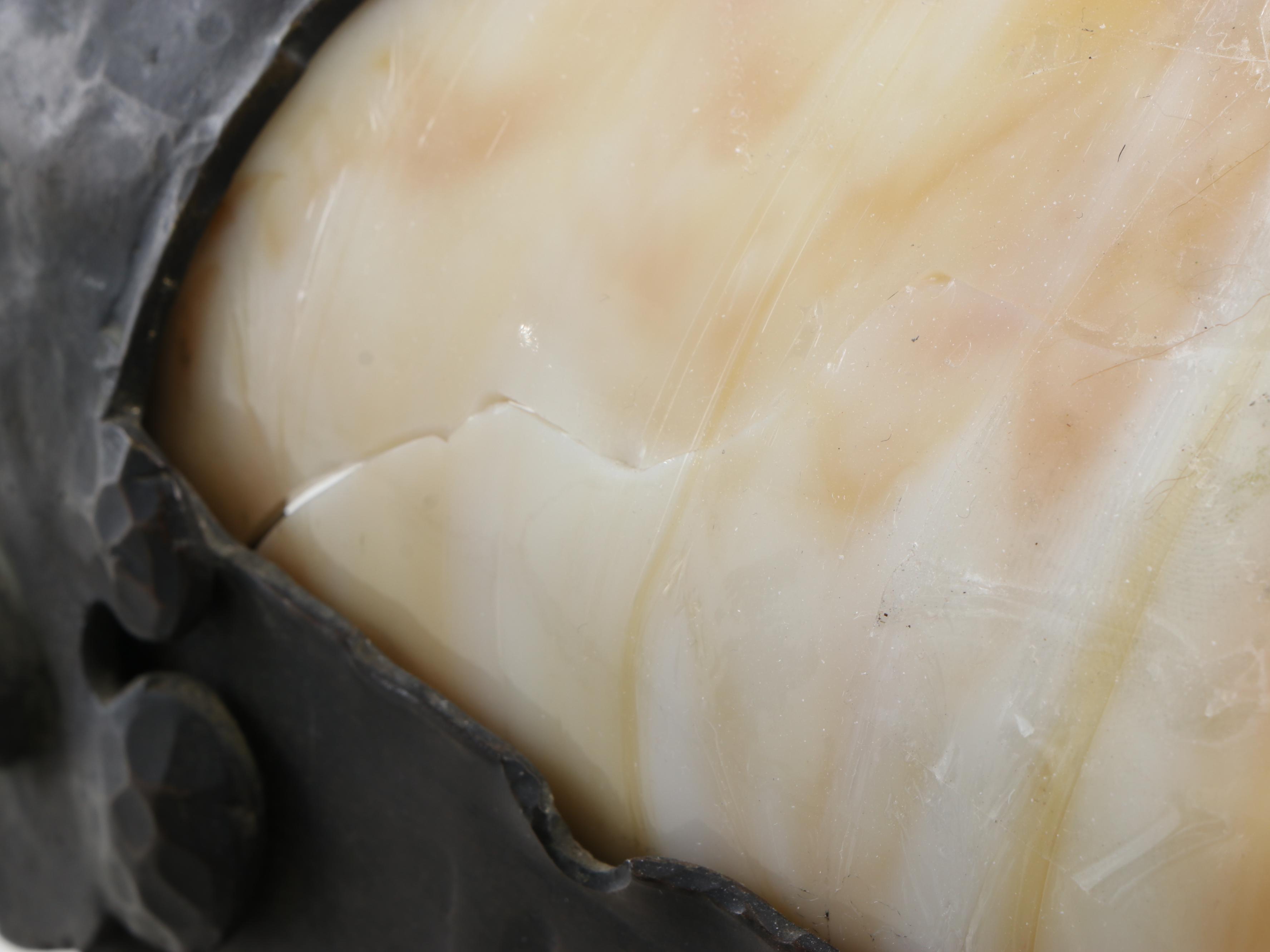 Gothic Style Slag Glass Pendant Light with Additional Hanging Globes