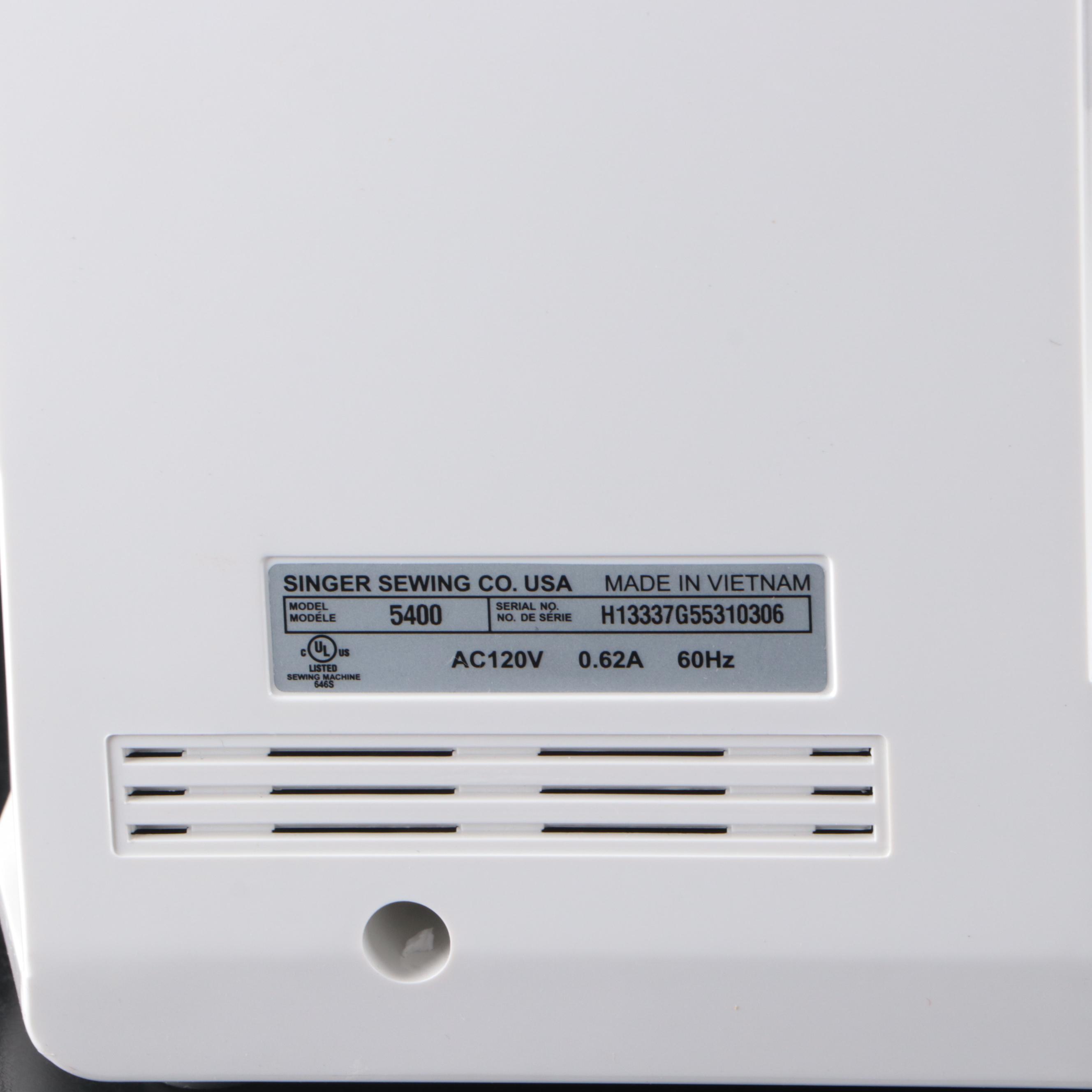 Singer Sew Mate 5400 Computerized Sewing Machine and More