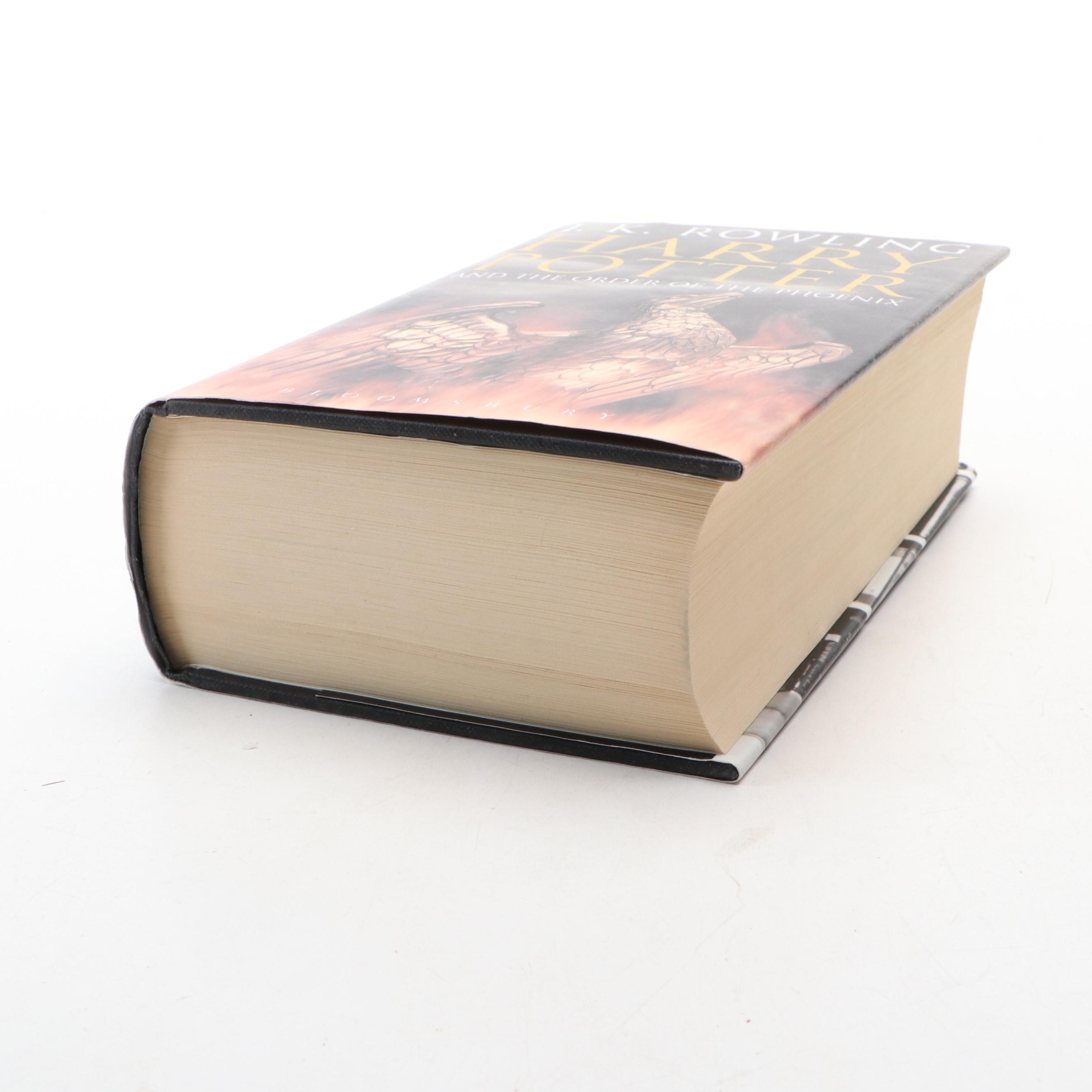 First UK Adult Edition "Harry Potter and the Order of the Phoenix" by Rowling