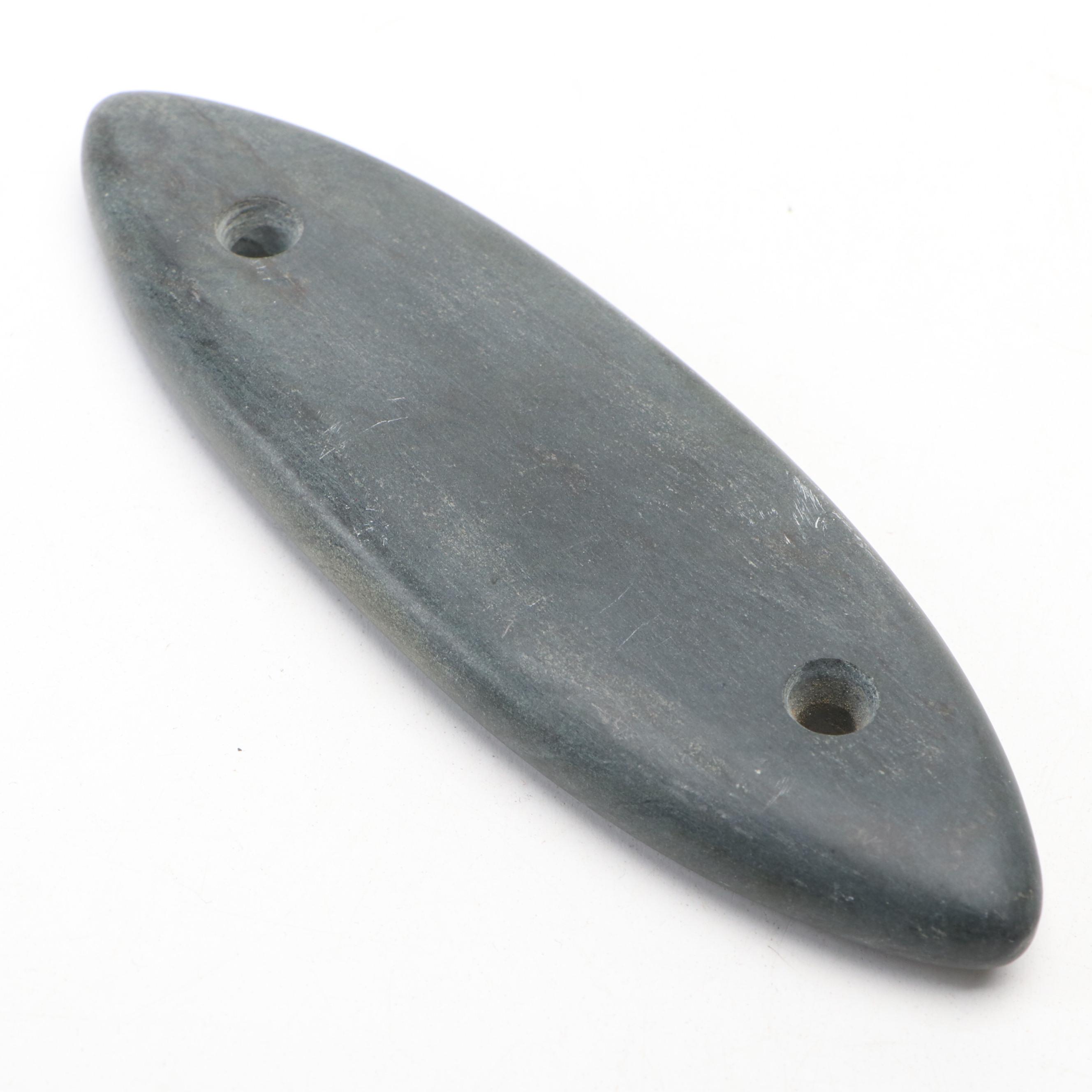 Native American Carved Stone Gorget