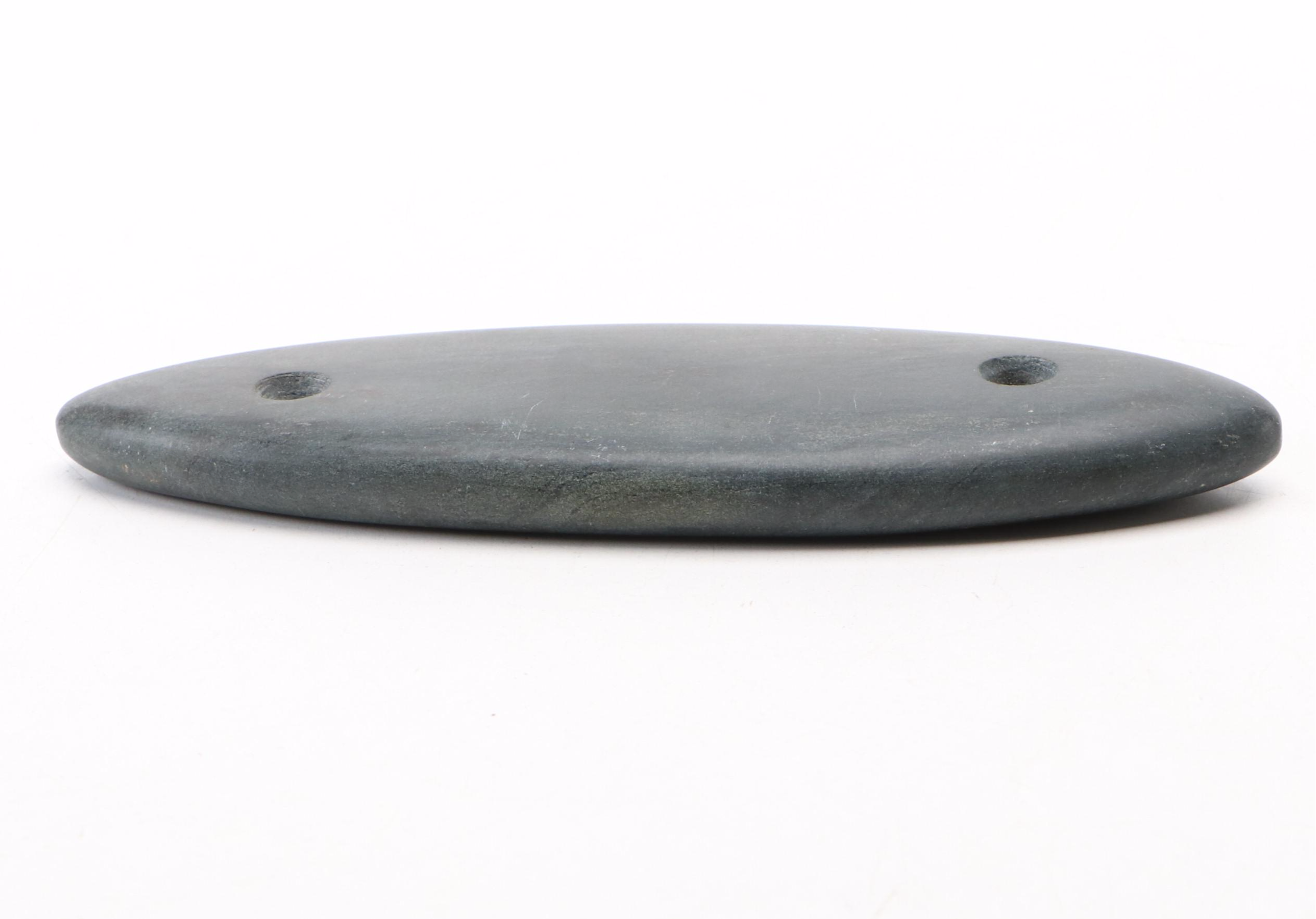 Native American Carved Stone Gorget