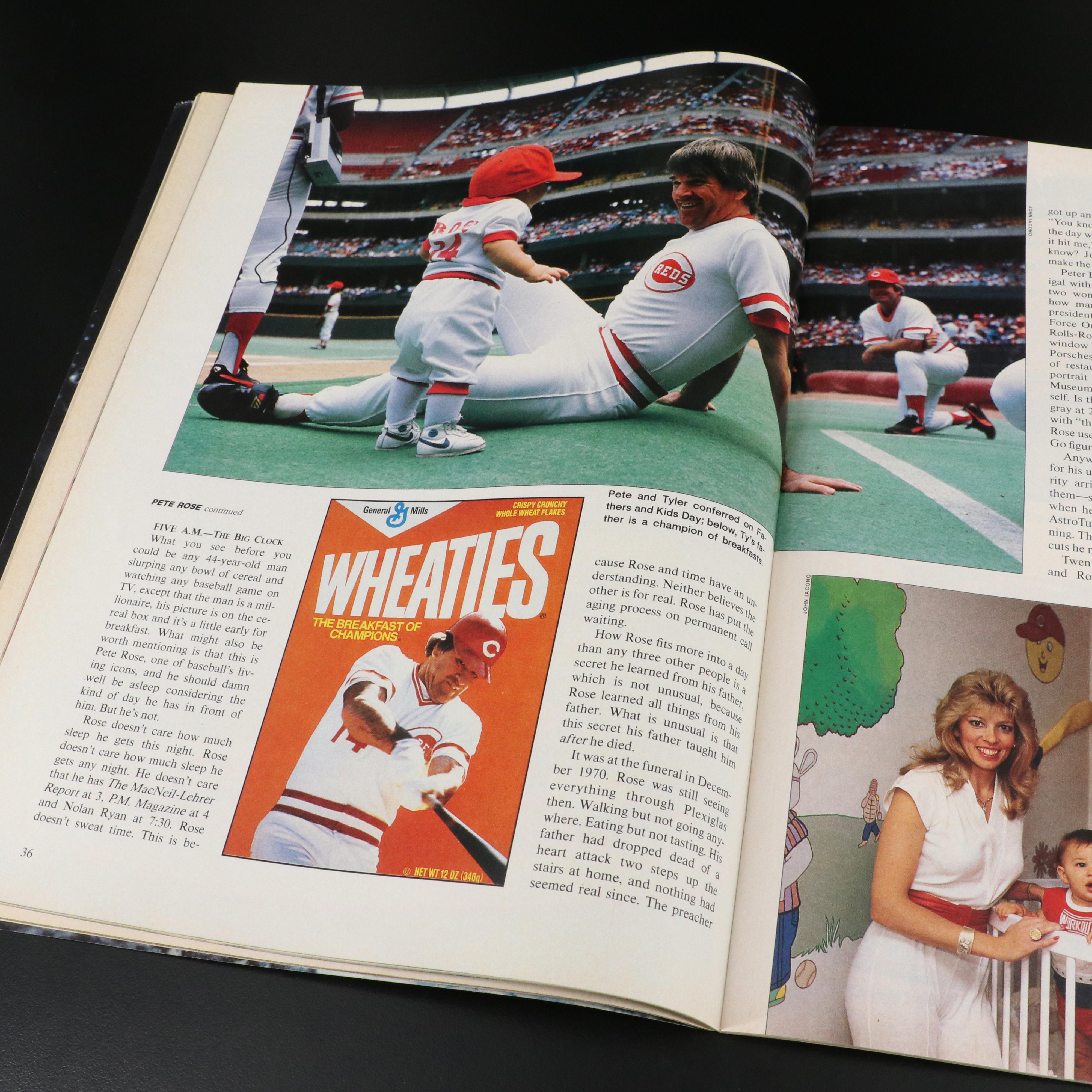 Pete Rose Signed Cincinnati Reds "Sports Illustrated" Baseball Magazine, PSA