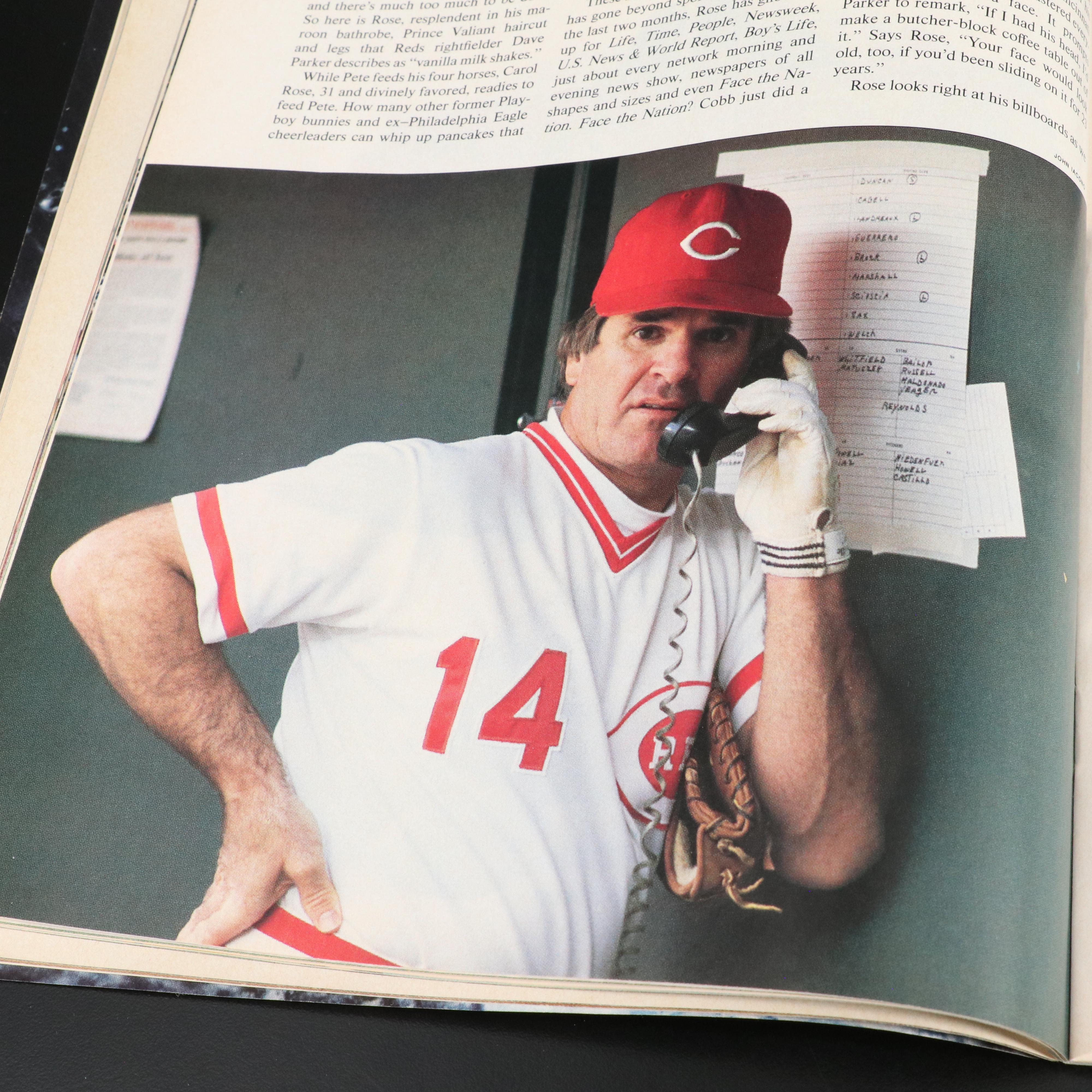Pete Rose Signed Cincinnati Reds "Sports Illustrated" Baseball Magazine, PSA