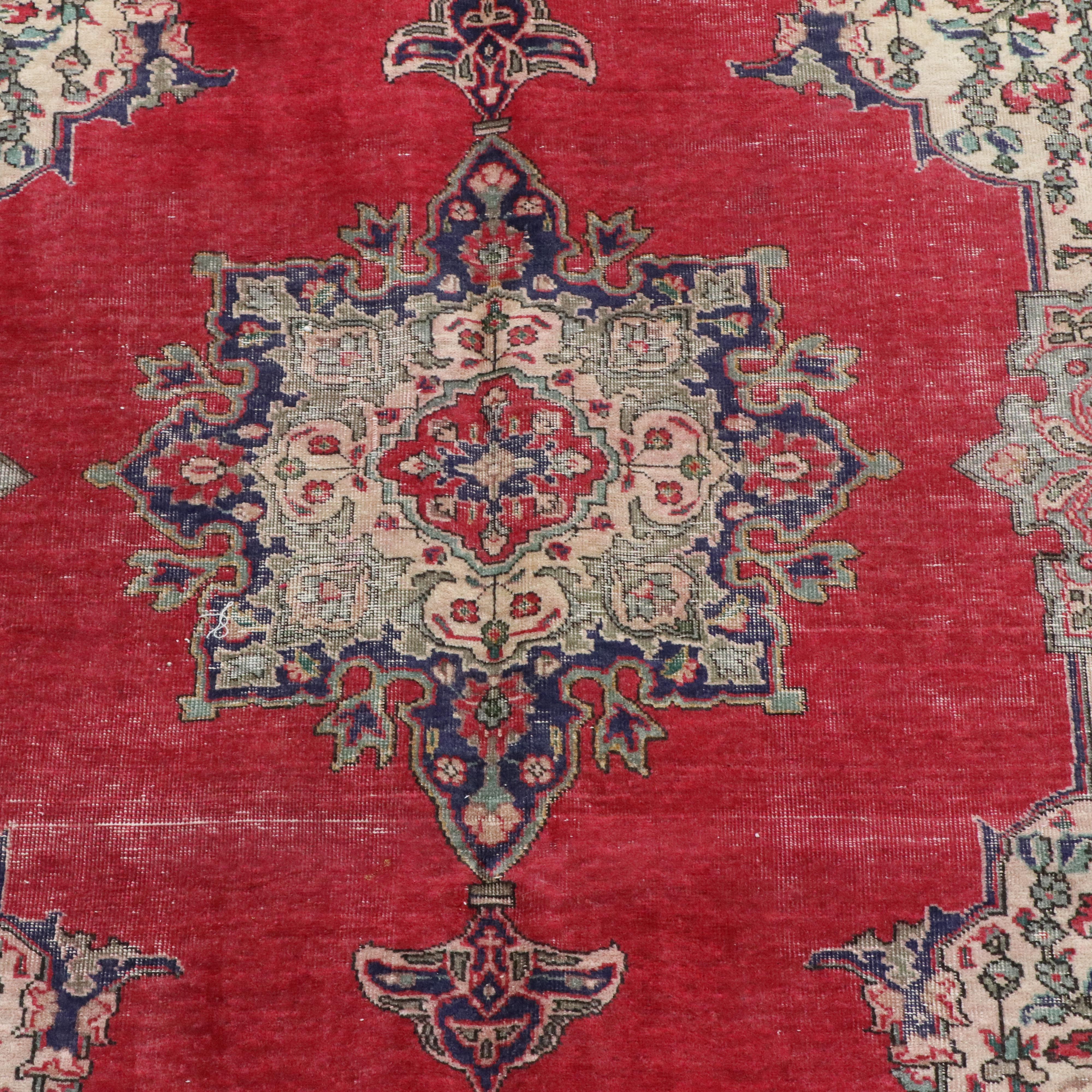 6'9 x 9'9 Hand-Knotted Persian Tabriz Area Rug