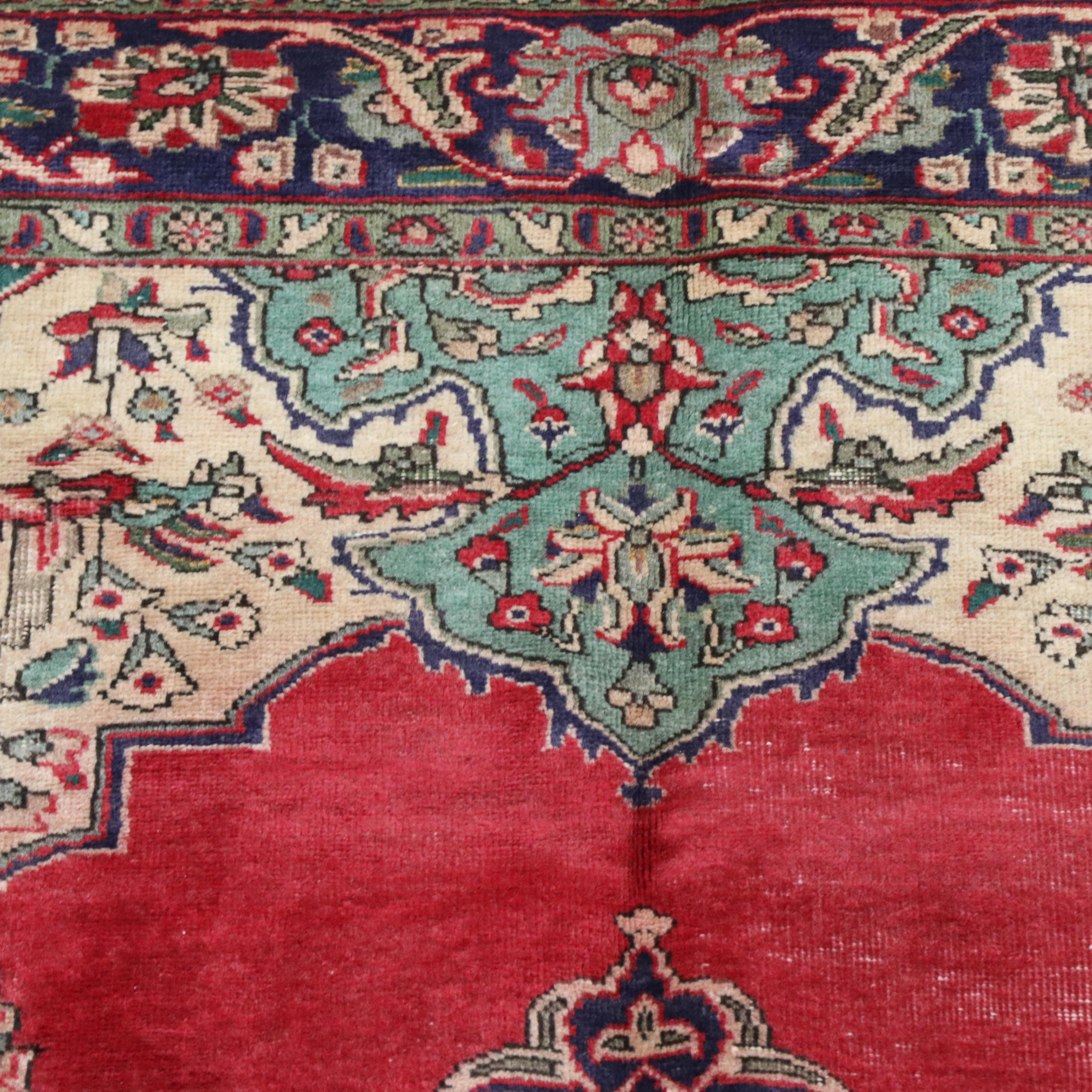 6'9 x 9'9 Hand-Knotted Persian Tabriz Area Rug