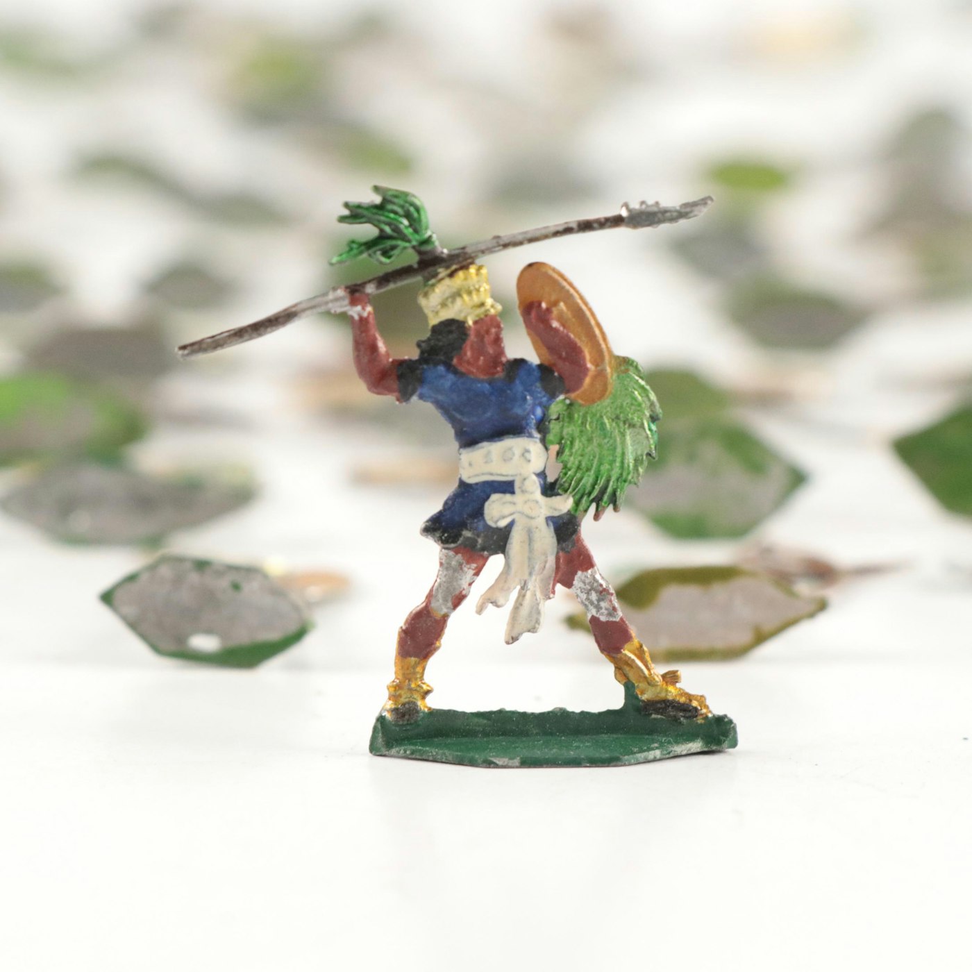 Metal Hand-Painted Flat Miniature Aztec Toy Figures | EBTH