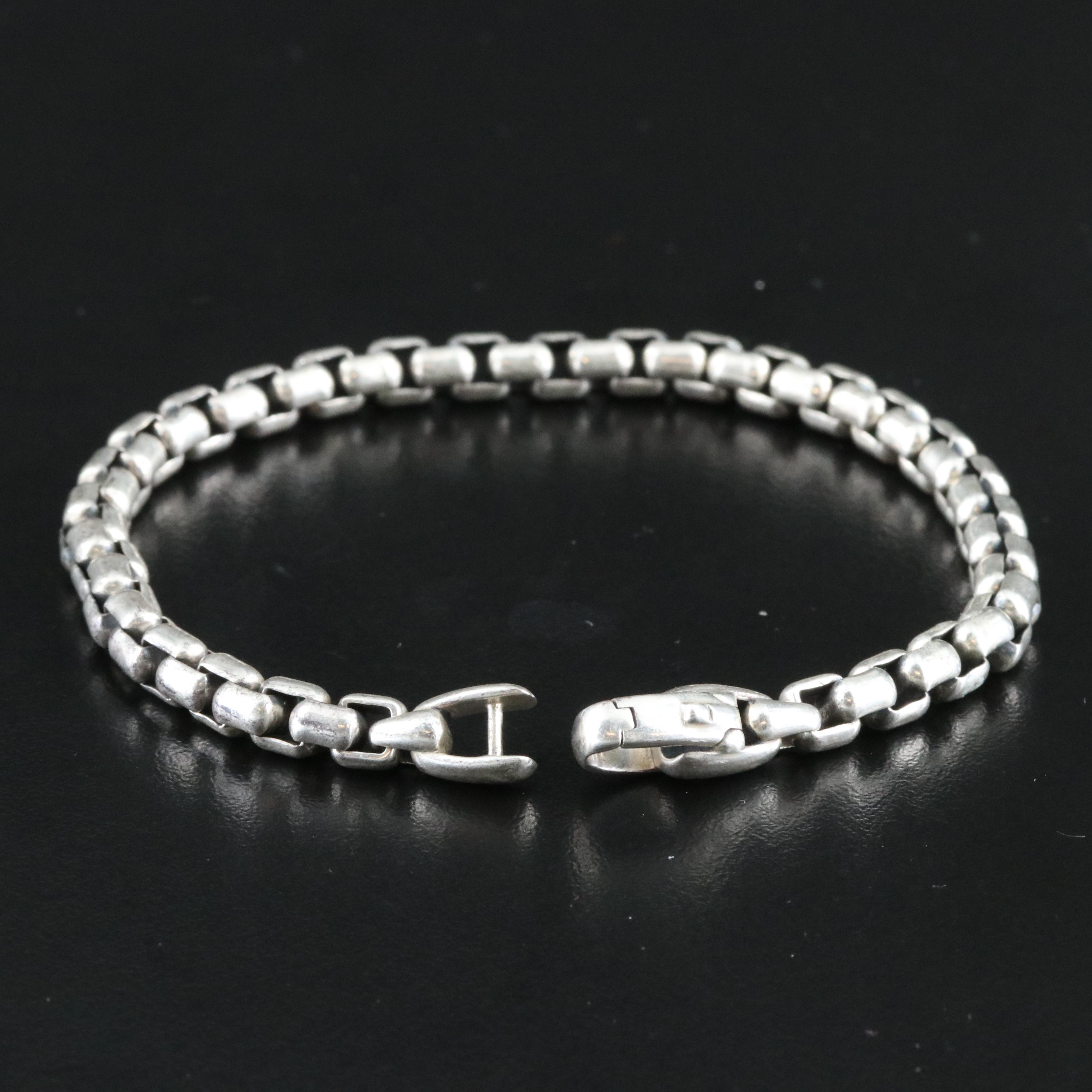 David Yurman Sterling Box Chain Bracelet
