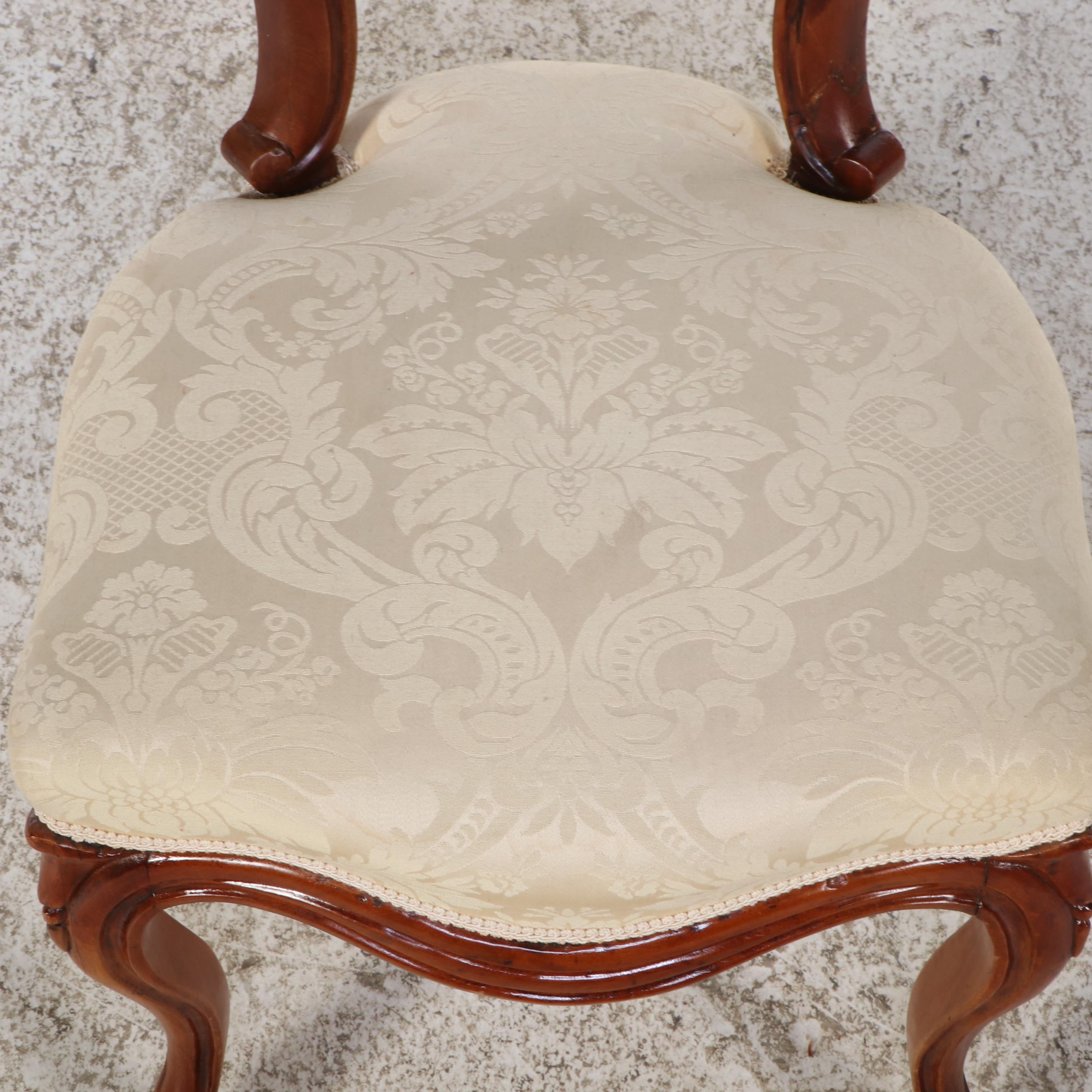 Victorian Renaissance Revival Carved Walnut Side Chair, Circa 1870