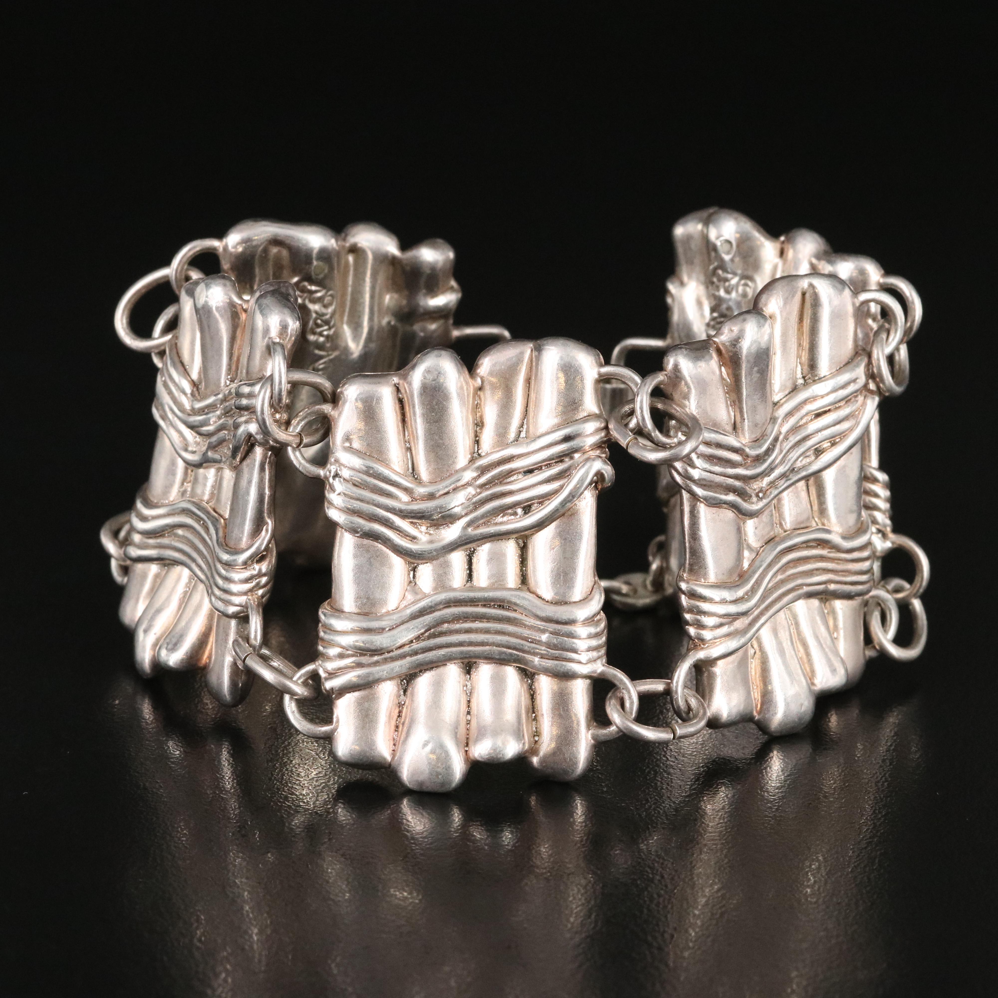 Sterling Panel Bracelet