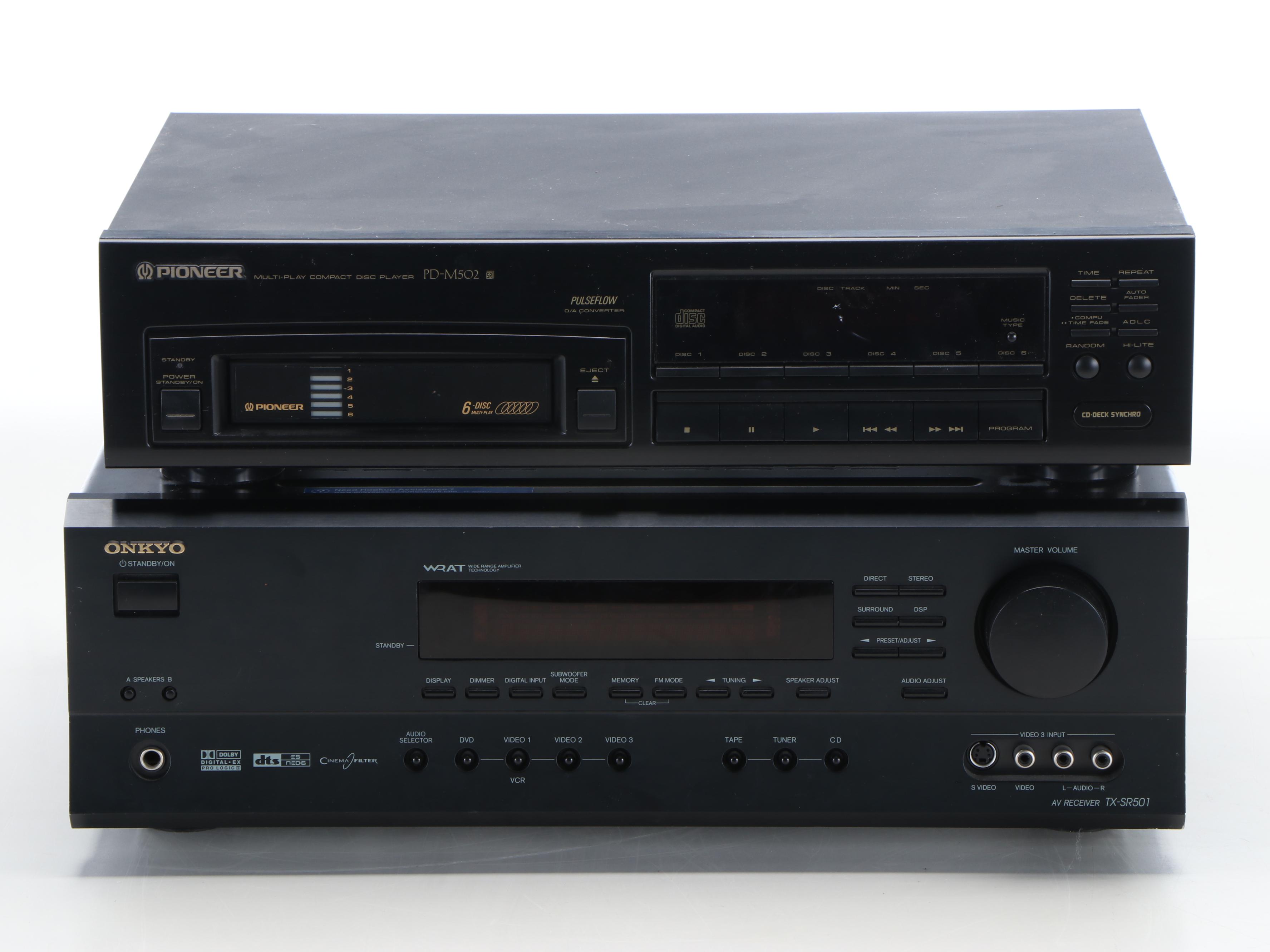Onkyo TX-SR501 Stereo AV Receiver, Early 21st Century