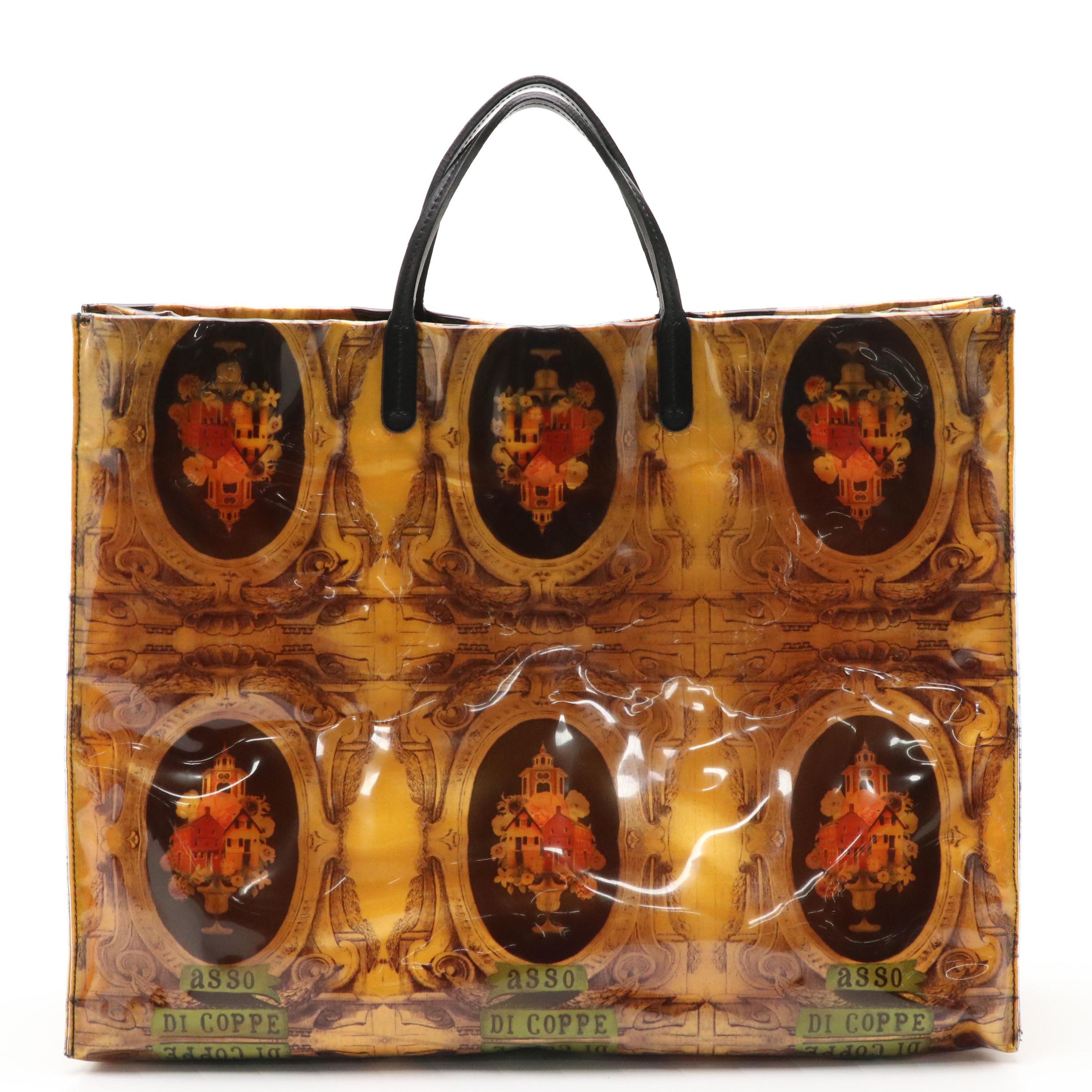 Furla Talent Hub Large Tote in Printed PVC and Leather