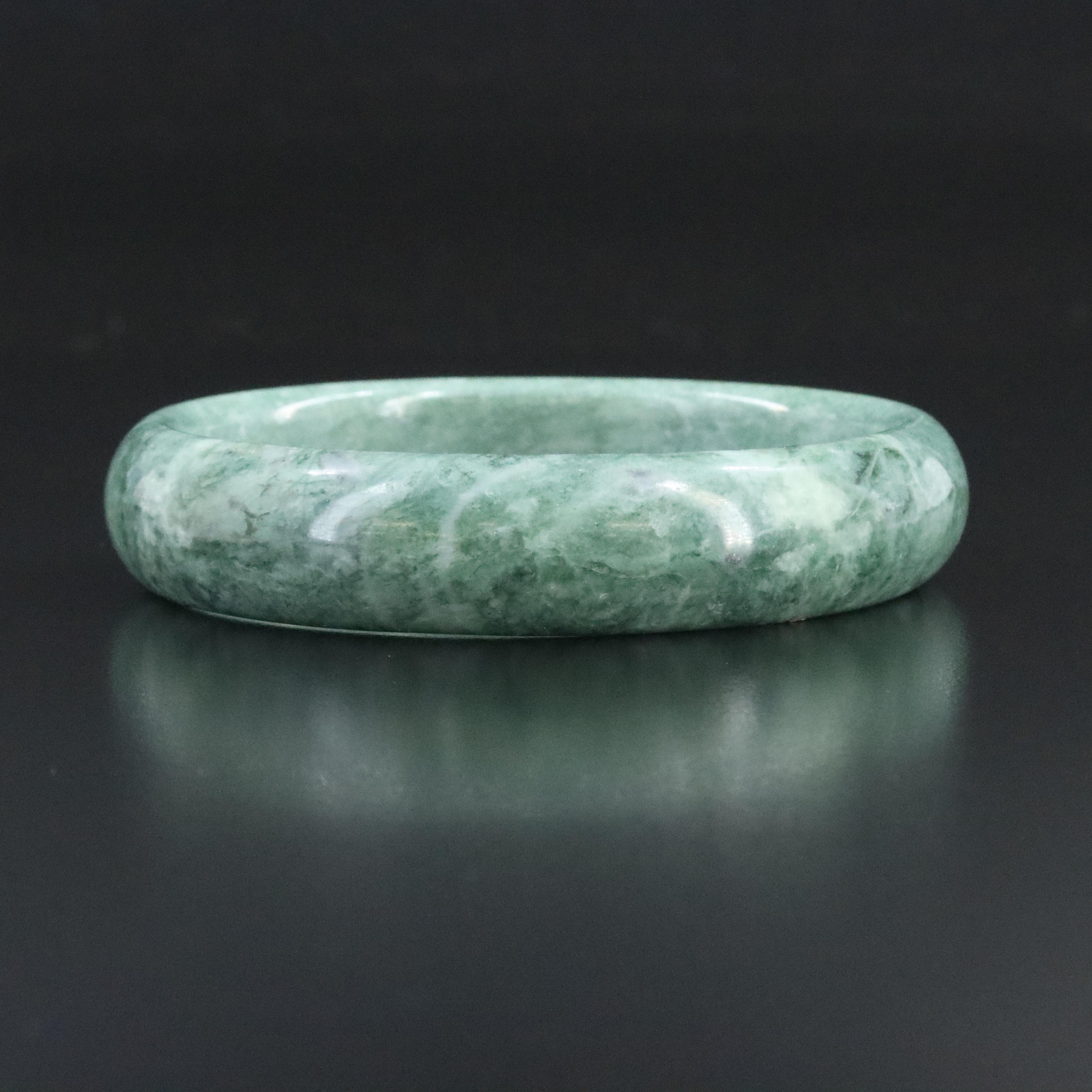 Serpentine Hololith Bangle Bracelet