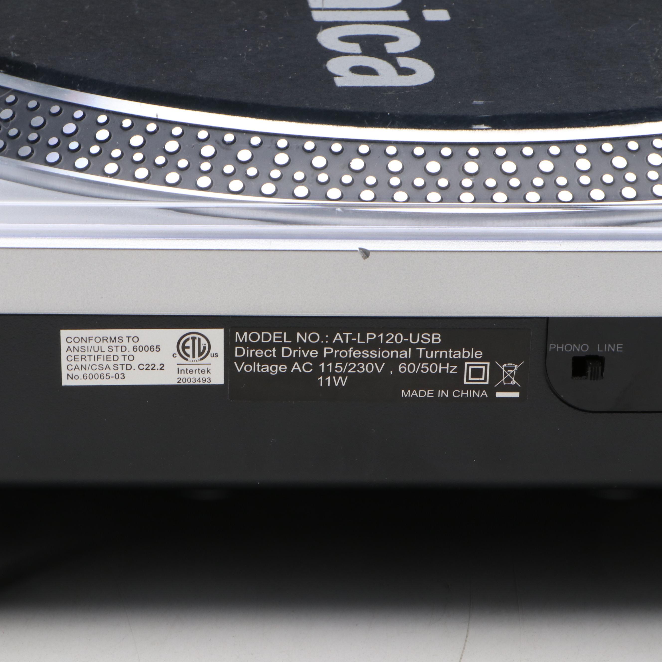 Audio-Technica AT-LP120-USB Direct Drive Professional Turntable