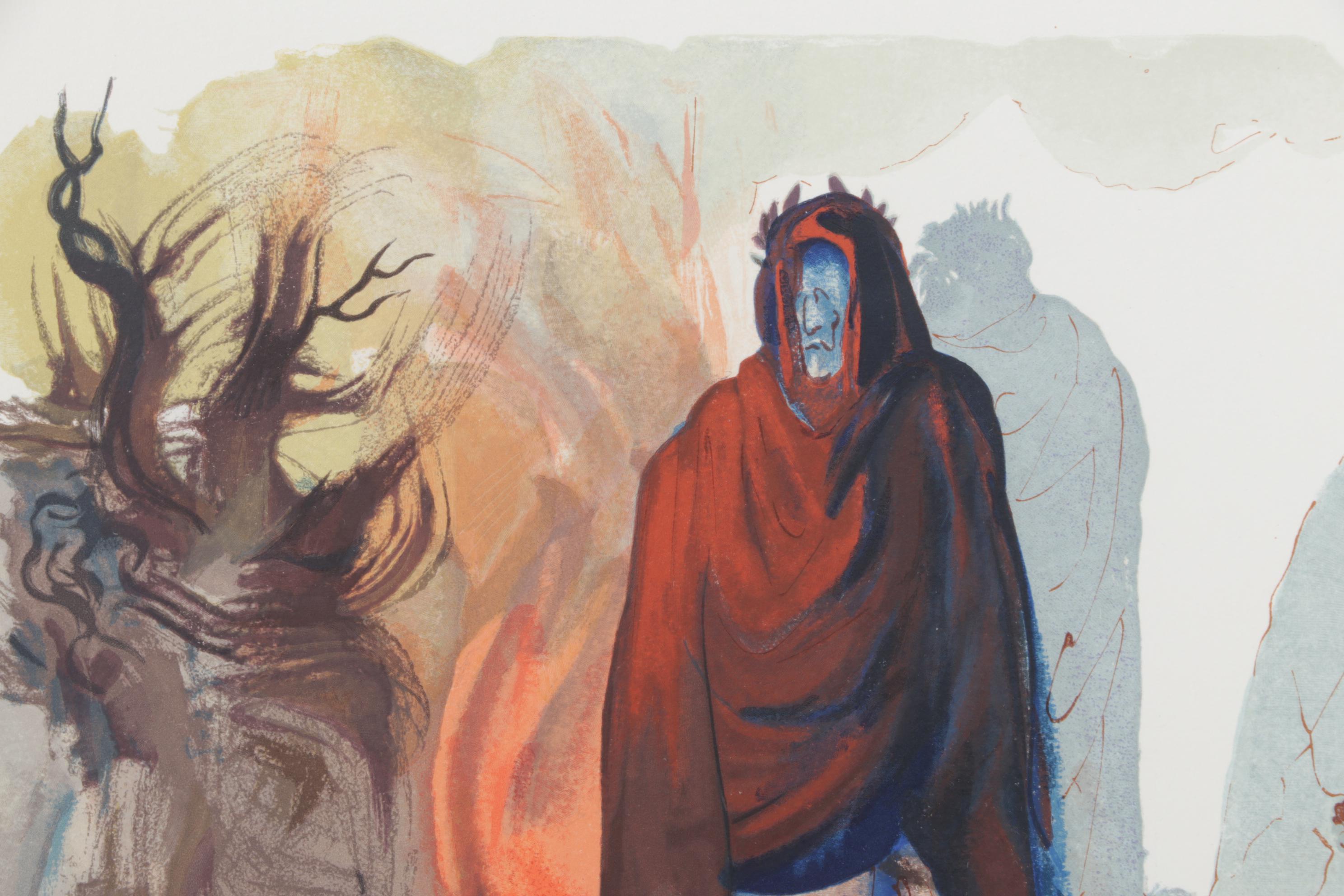 Salvador Dalí Wood Engraving "Apparition de Dite," 1960-1964