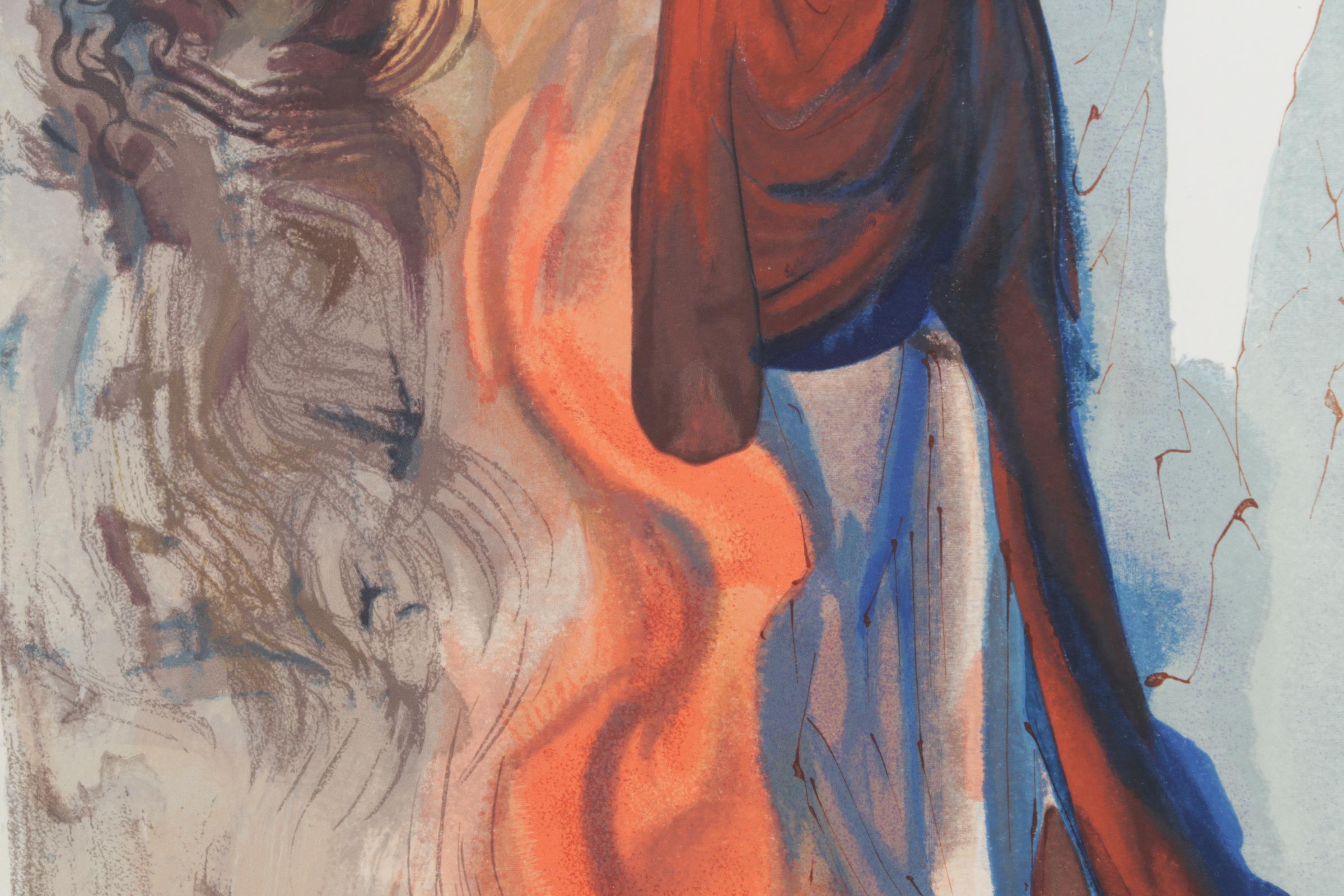 Salvador Dalí Wood Engraving "Apparition de Dite," 1960-1964