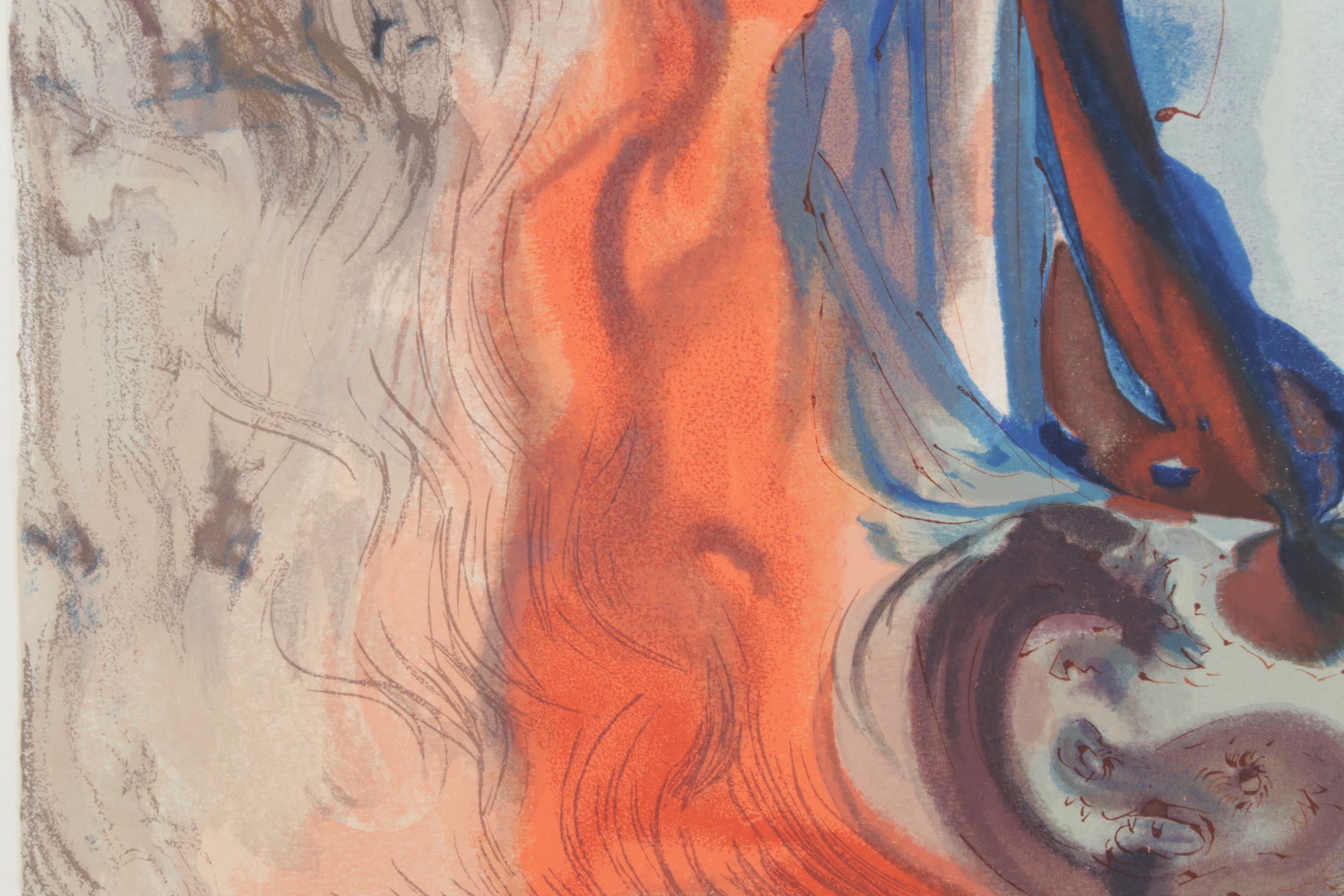 Salvador Dalí Wood Engraving "Apparition de Dite," 1960-1964