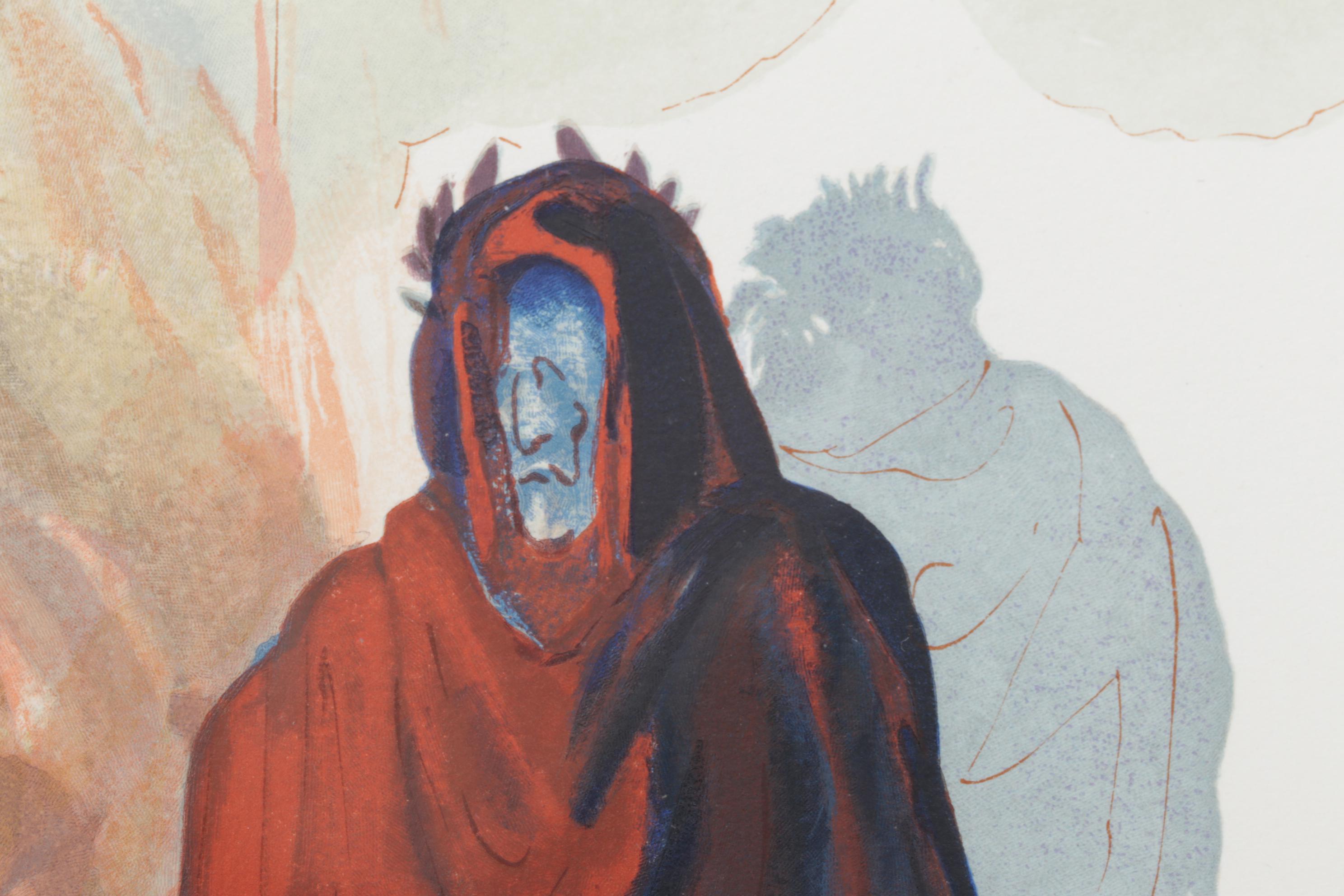 Salvador Dalí Wood Engraving "Apparition de Dite," 1960-1964