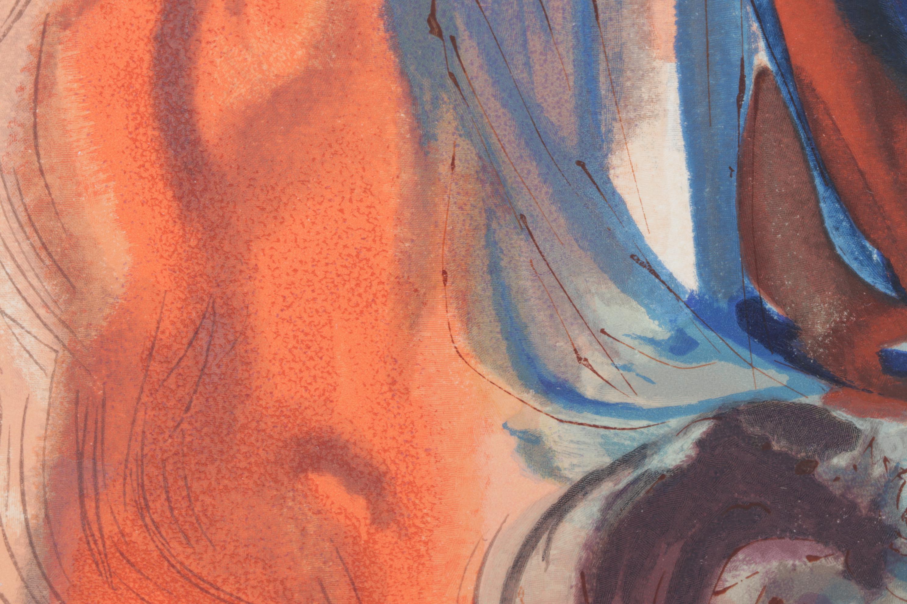 Salvador Dalí Wood Engraving "Apparition de Dite," 1960-1964