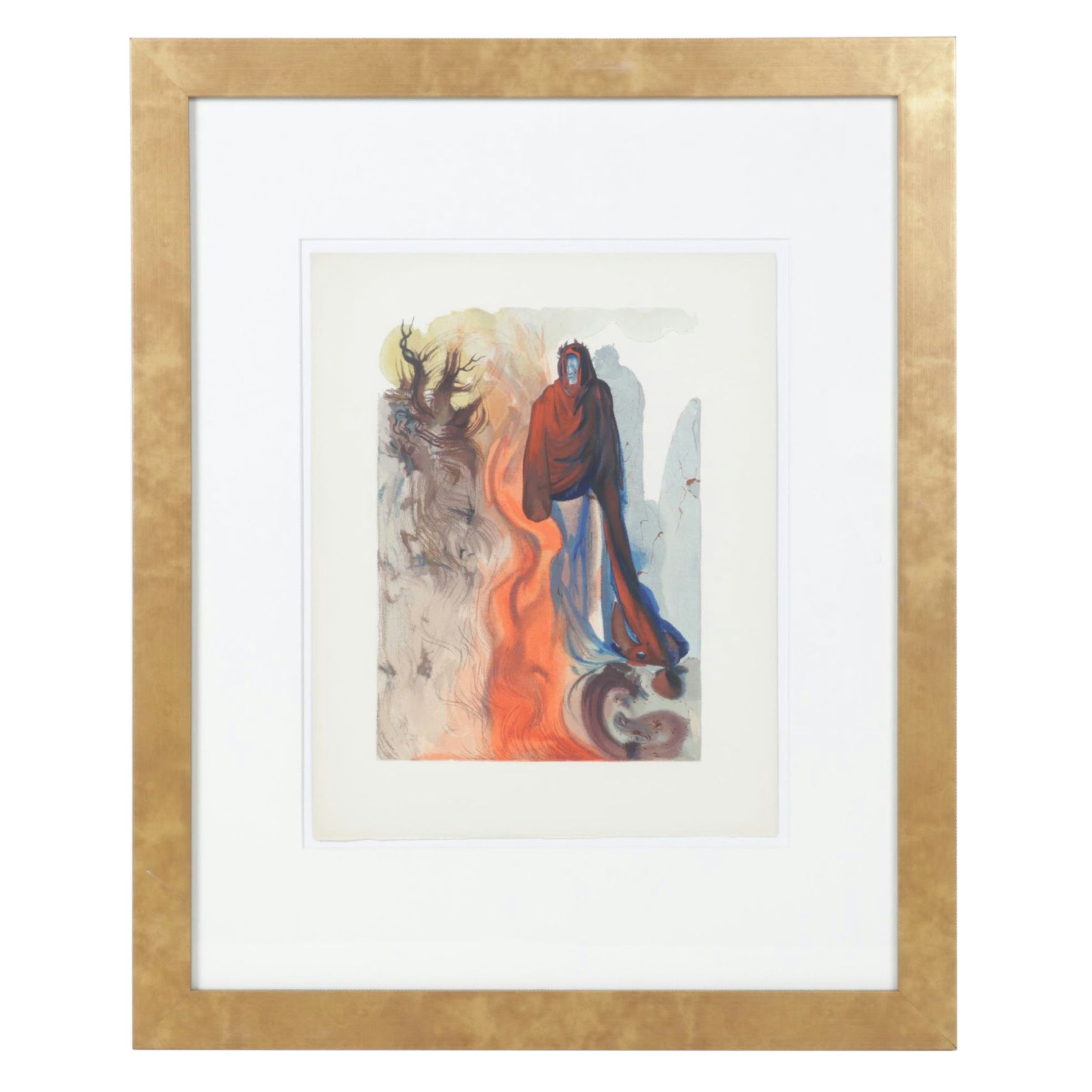 Salvador Dalí Wood Engraving "Apparition de Dite," 1960-1964