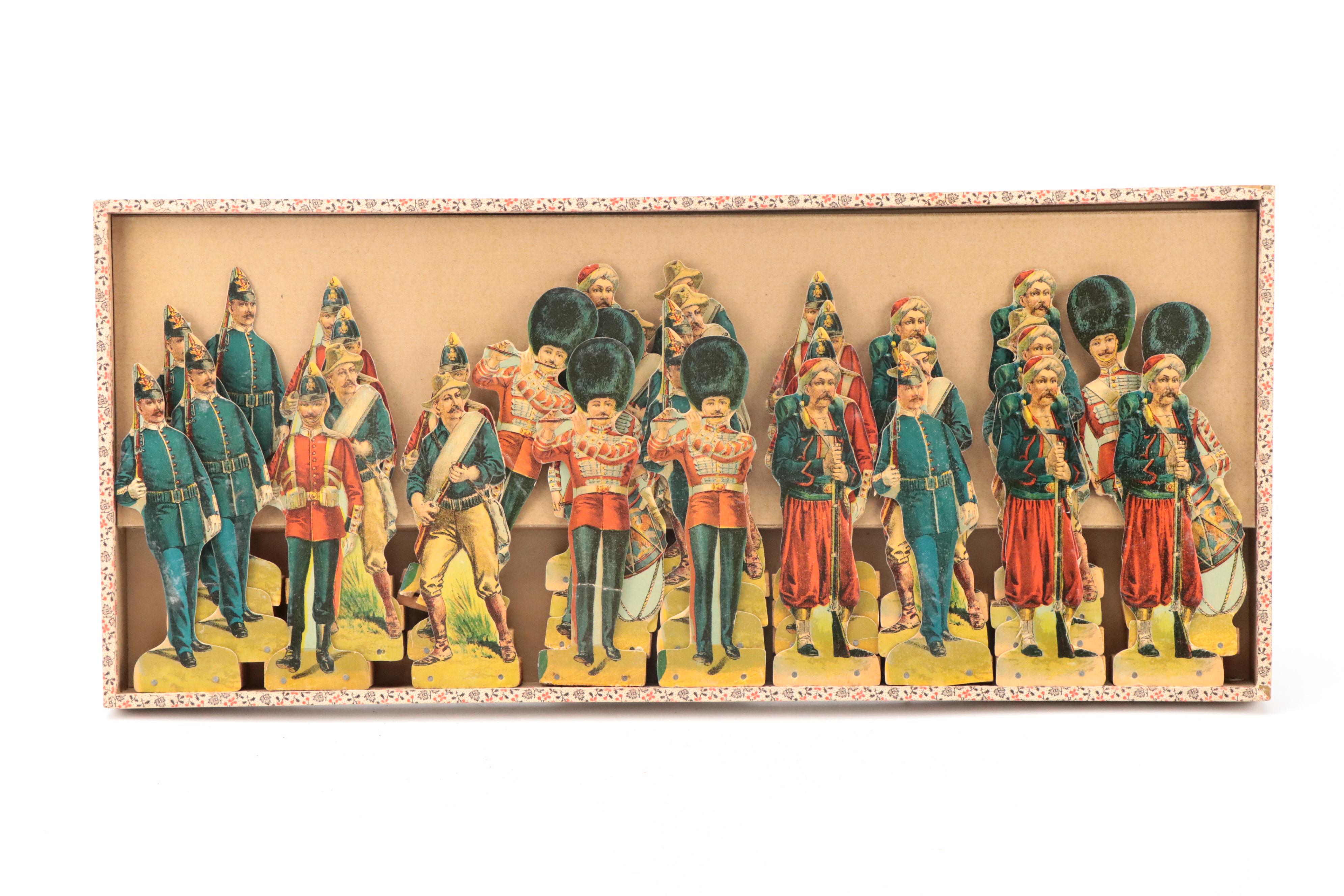 McLoughlin Bros. 50 Soldier on Parade Paper Toy Set