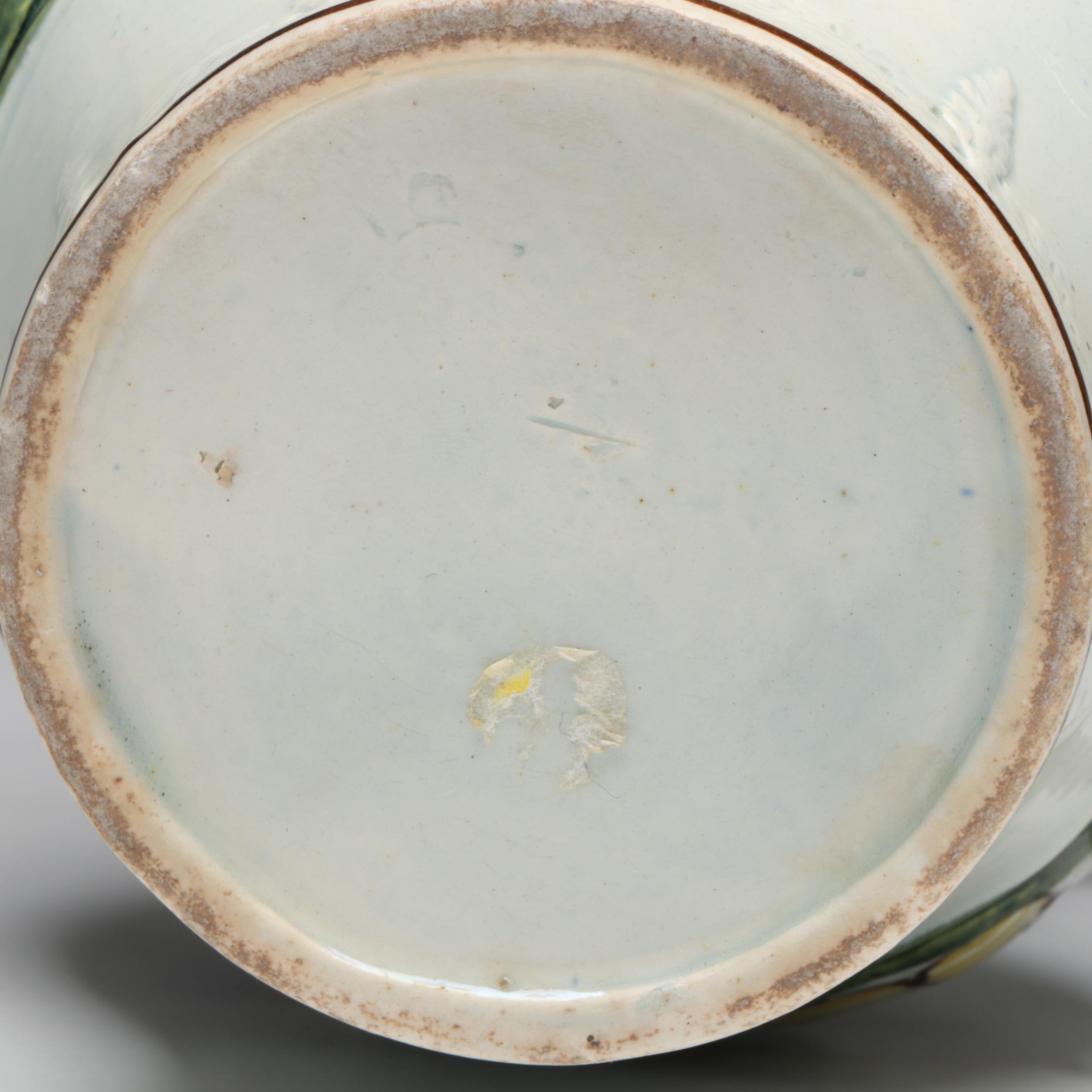 English Prattware Admiral Nelson and Ships Polychrome Ceramic Jug, 19th C.