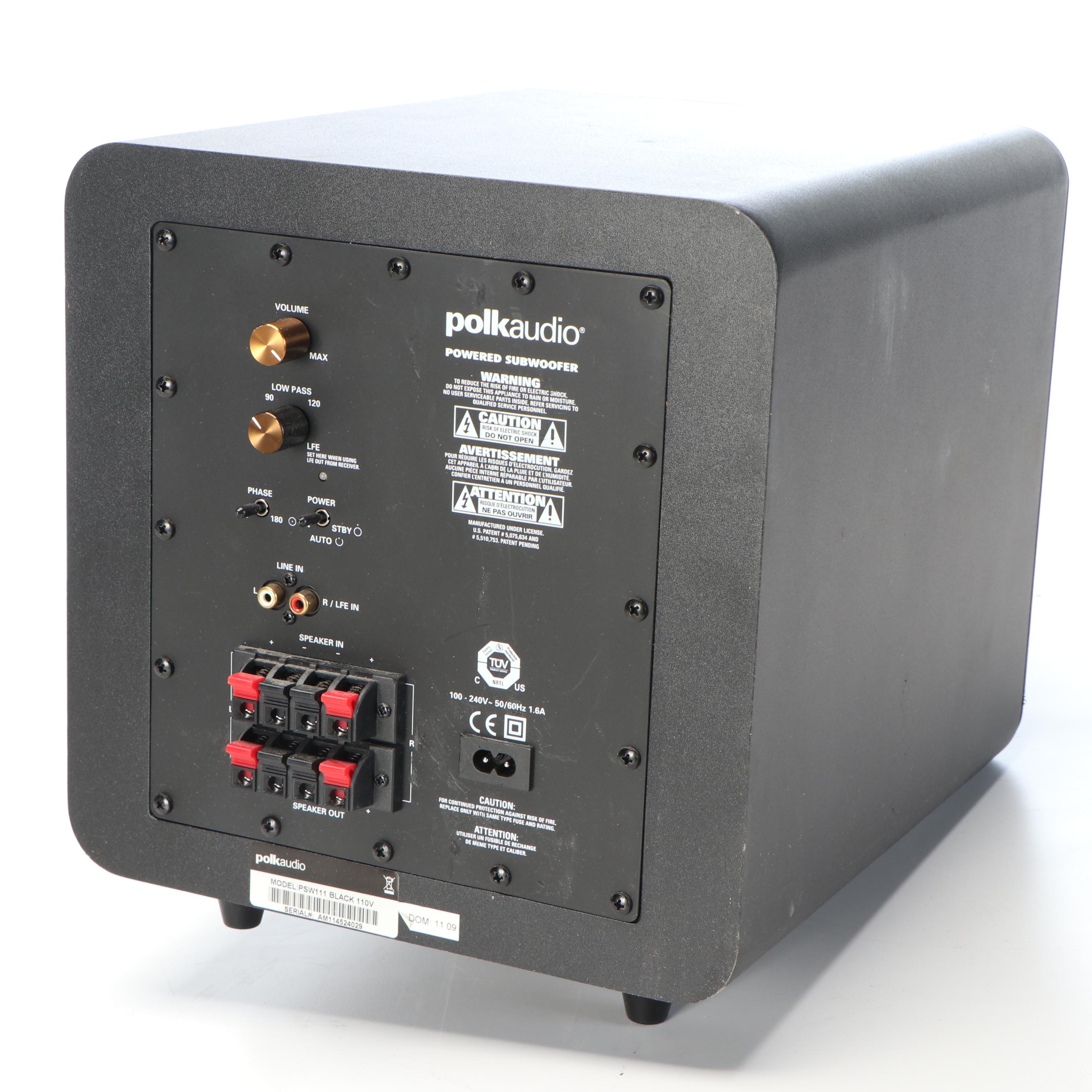 Samsung Subwoofer with Paradigm Bookshelf Speakers and More