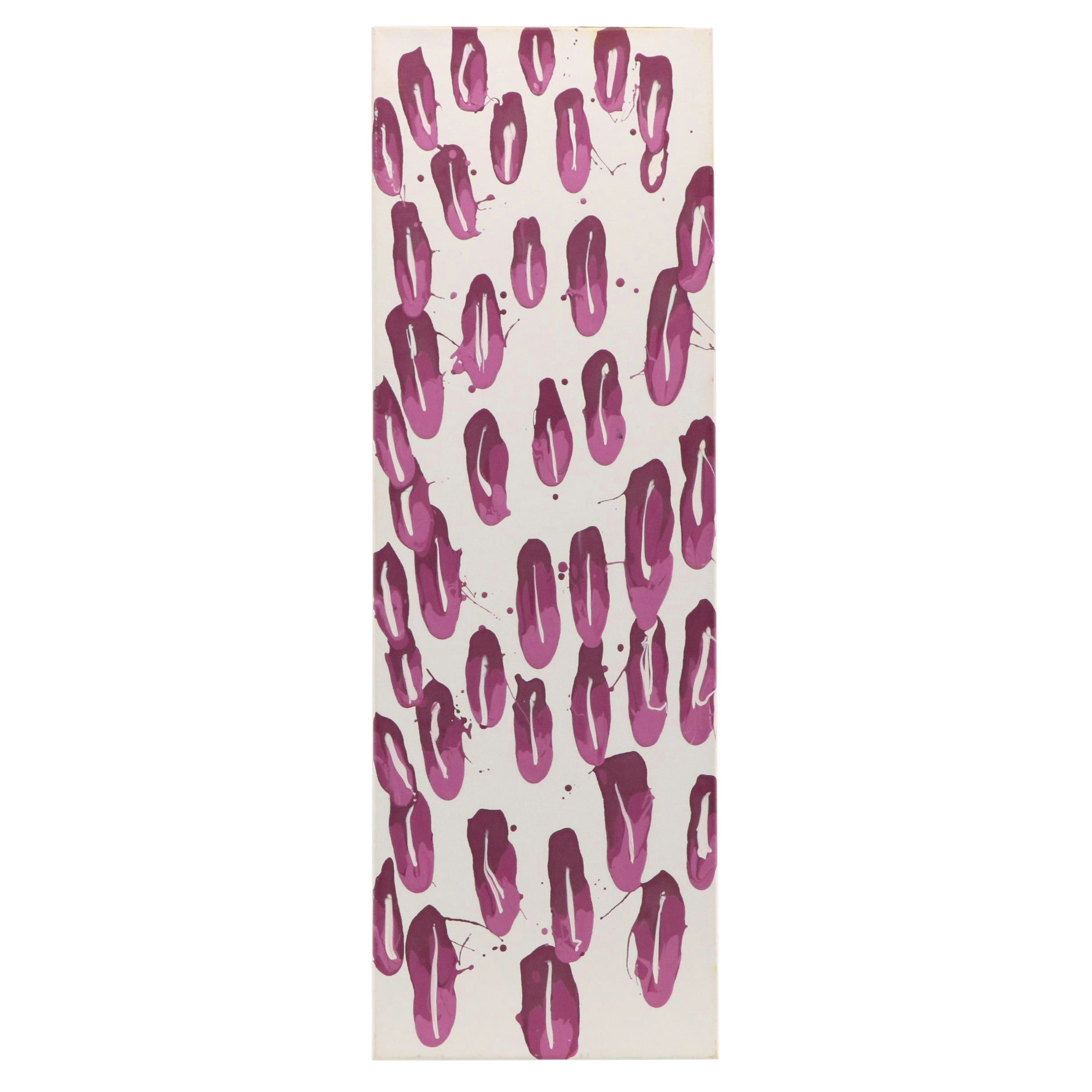 Dick Waller Abstract Expressionistic Acrylic Painting "Contrasts CCCLXV"