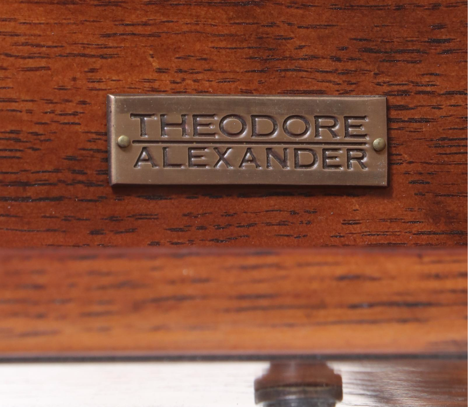 Theodore Alexander Louis XV Style "The Narrow" Console Table with Gallery Rail