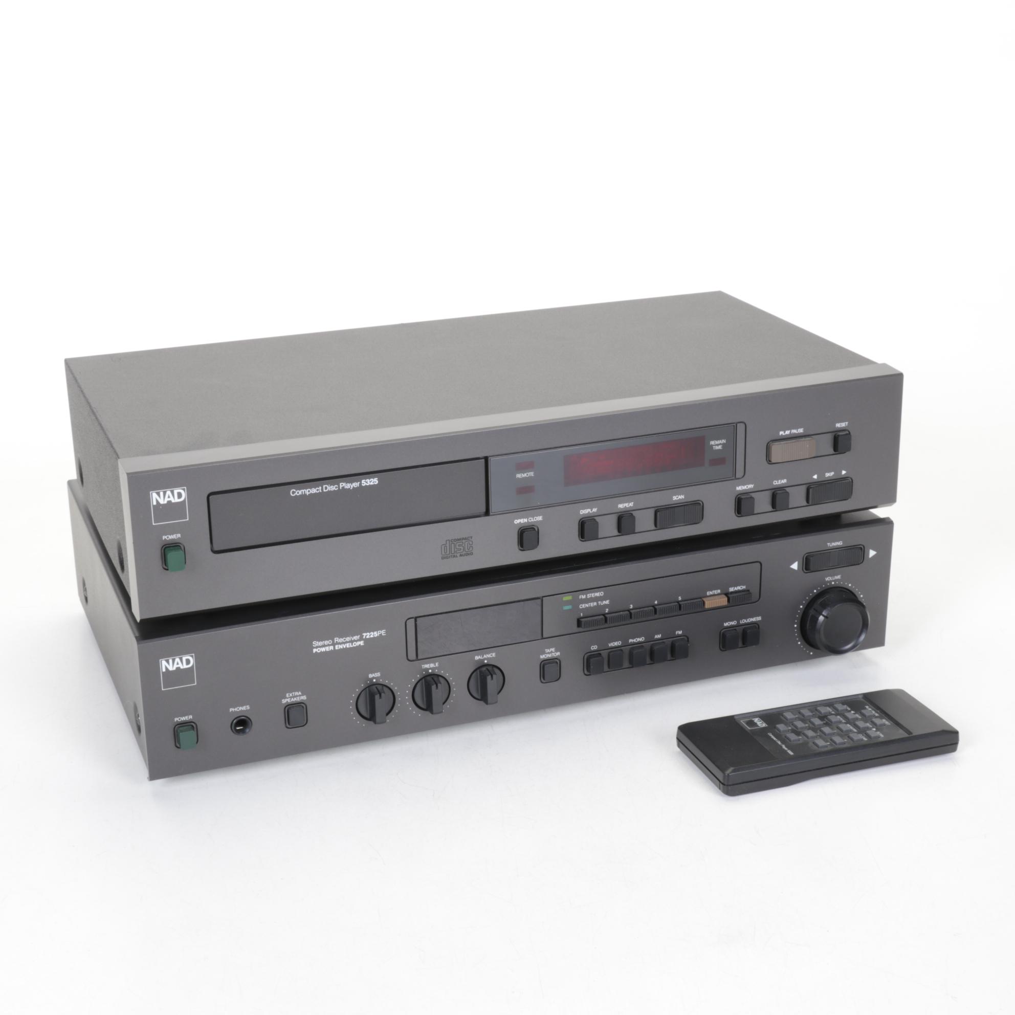 NAD Electronics Stereo Receiver and Compact Disc Player