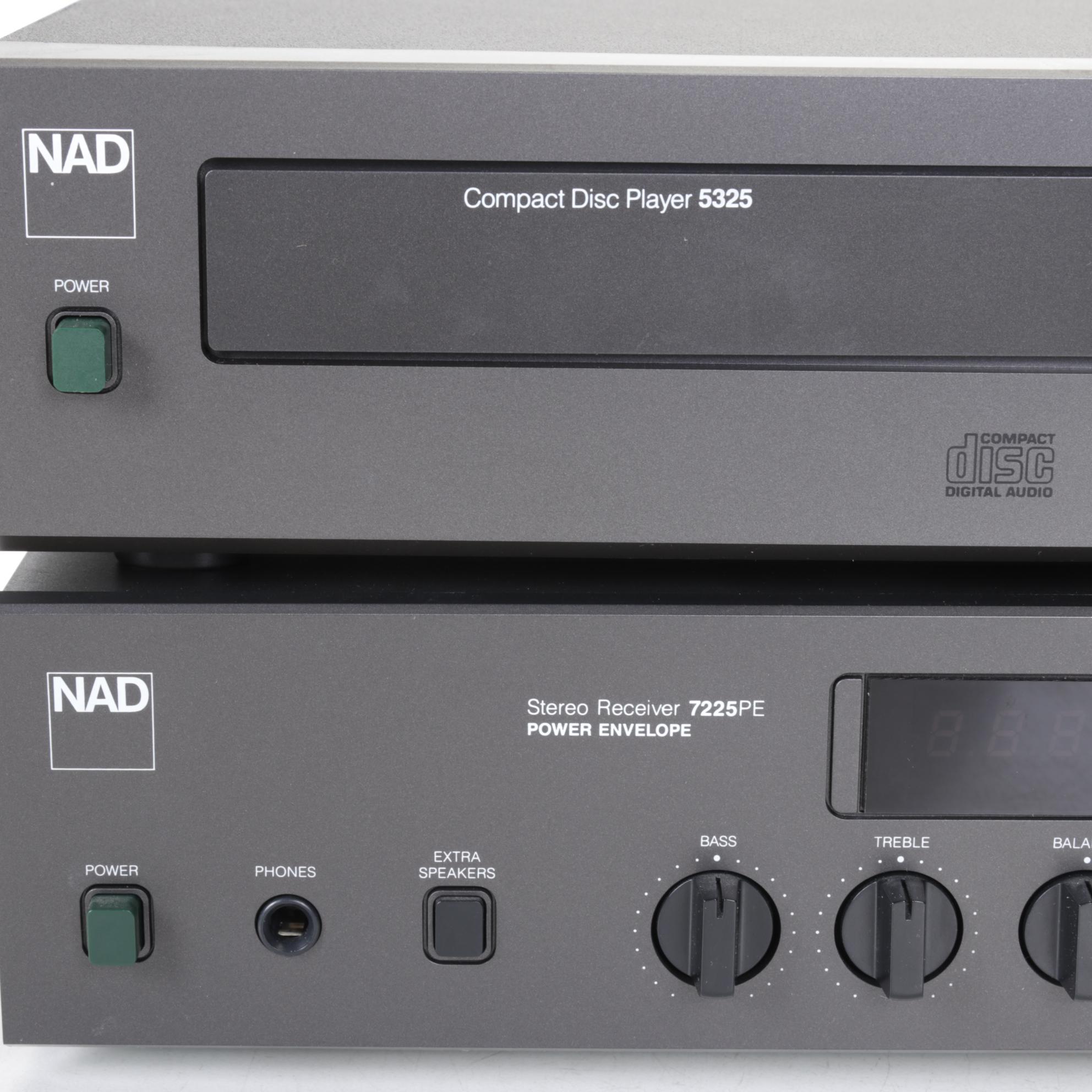 NAD Electronics Stereo Receiver and Compact Disc Player