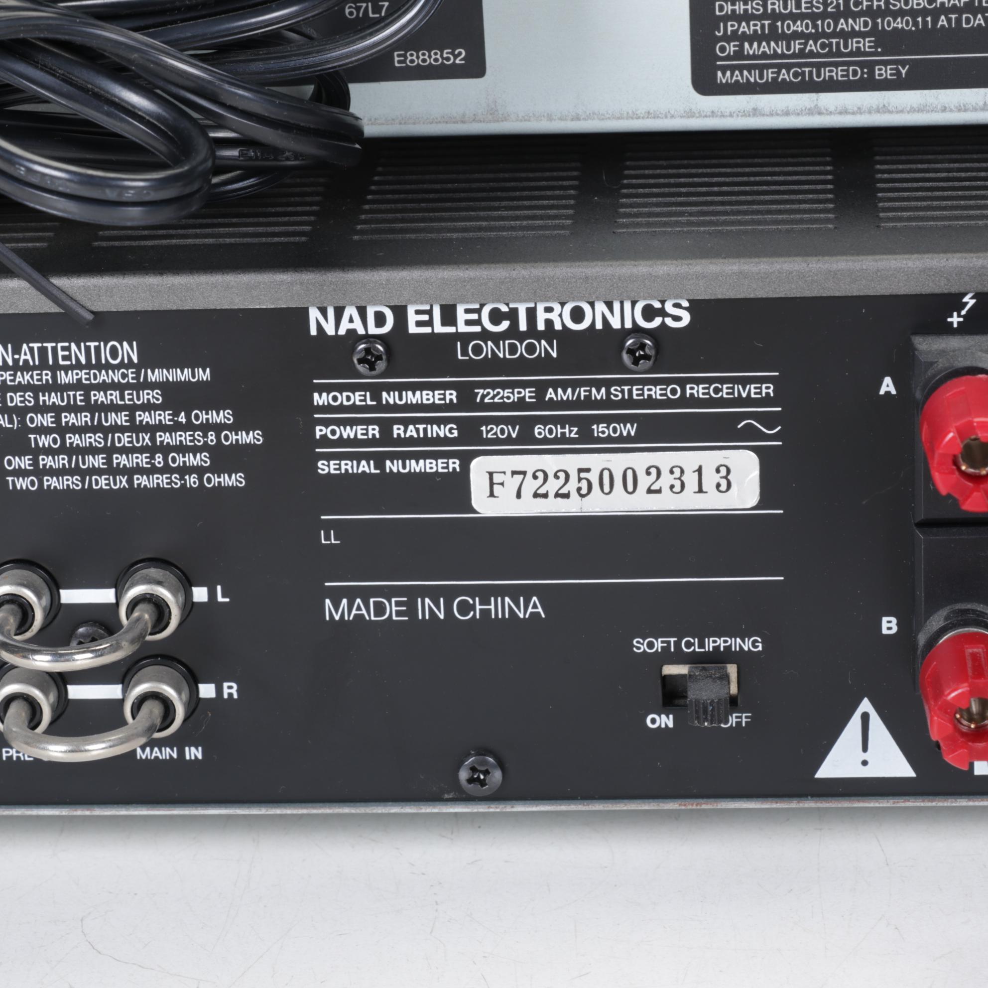 NAD Electronics Stereo Receiver and Compact Disc Player