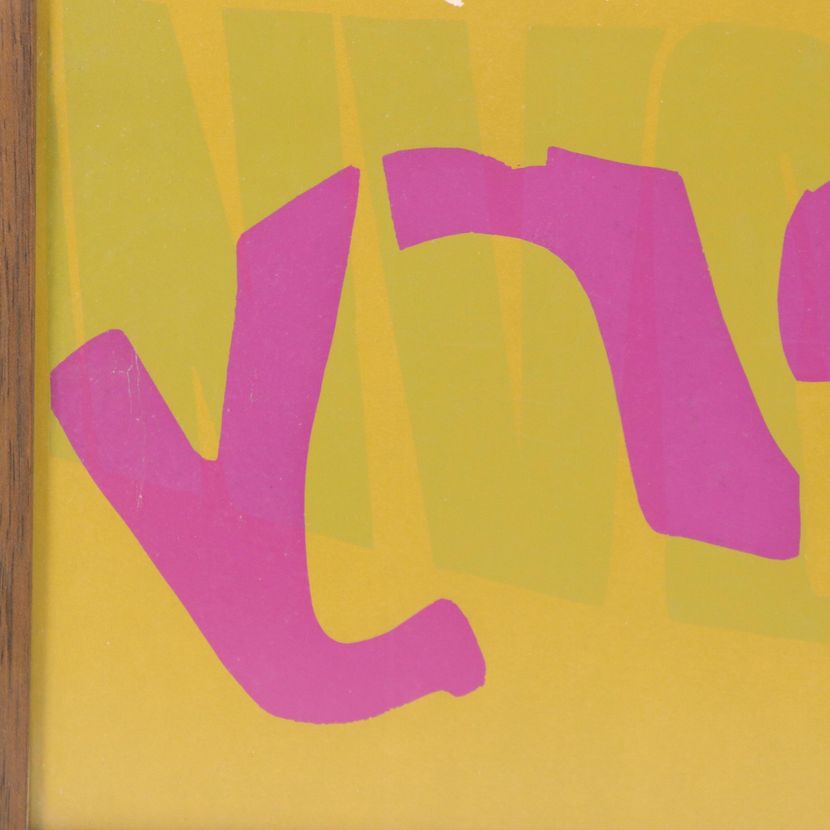 Sister Mary Corita Kent Serigraph "Be Patient," 1967