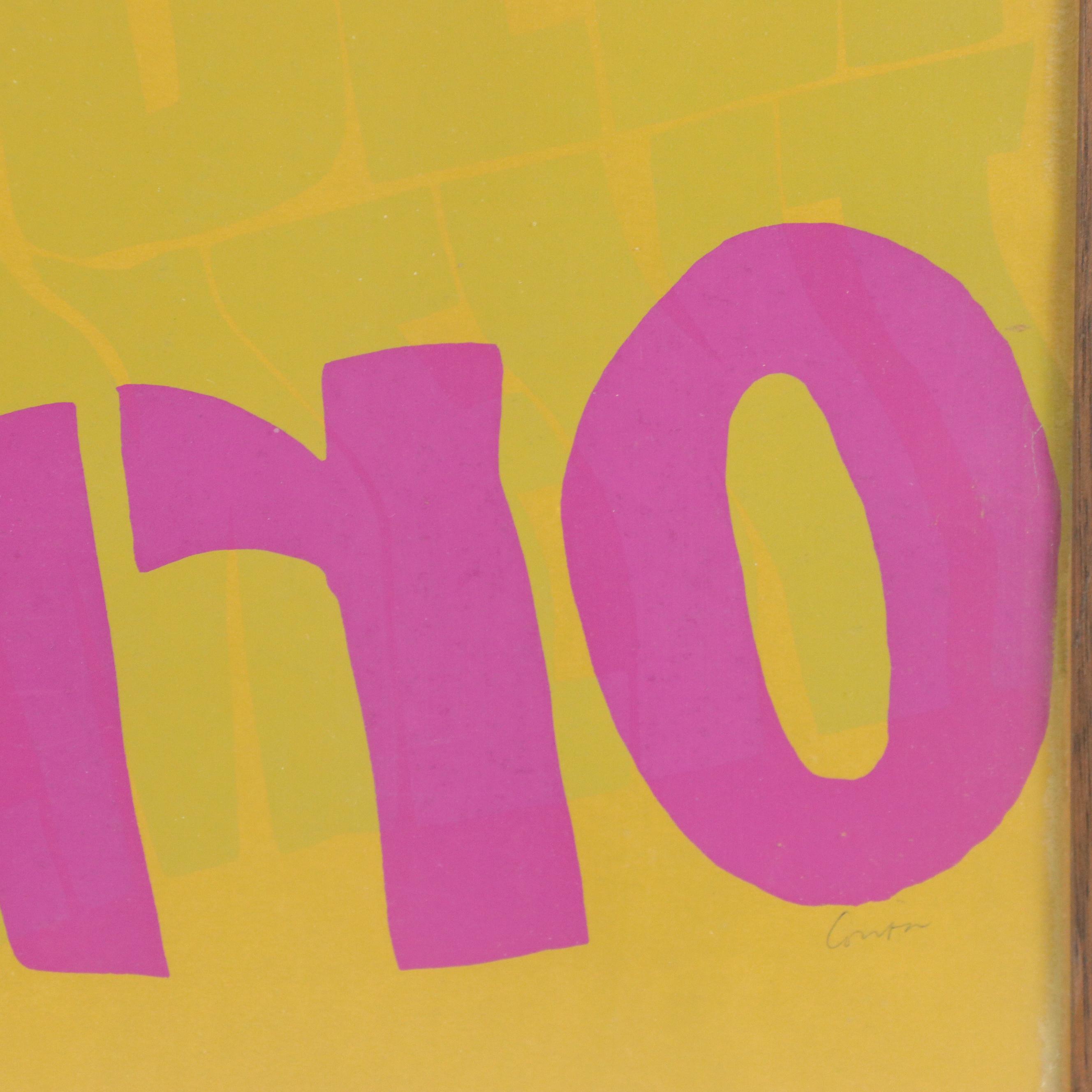 Sister Mary Corita Kent Serigraph "Be Patient," 1967