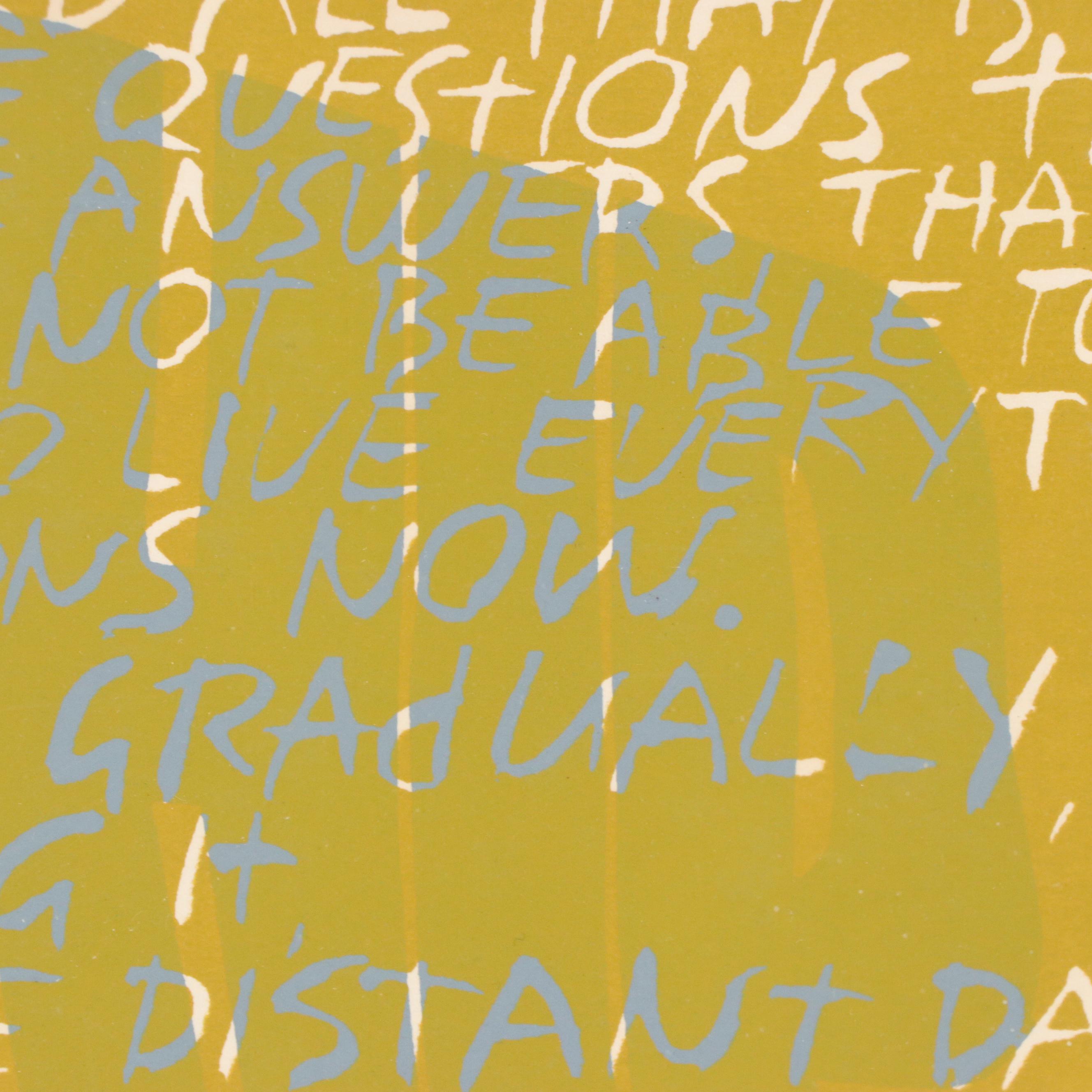 Sister Mary Corita Kent Serigraph "Be Patient," 1967