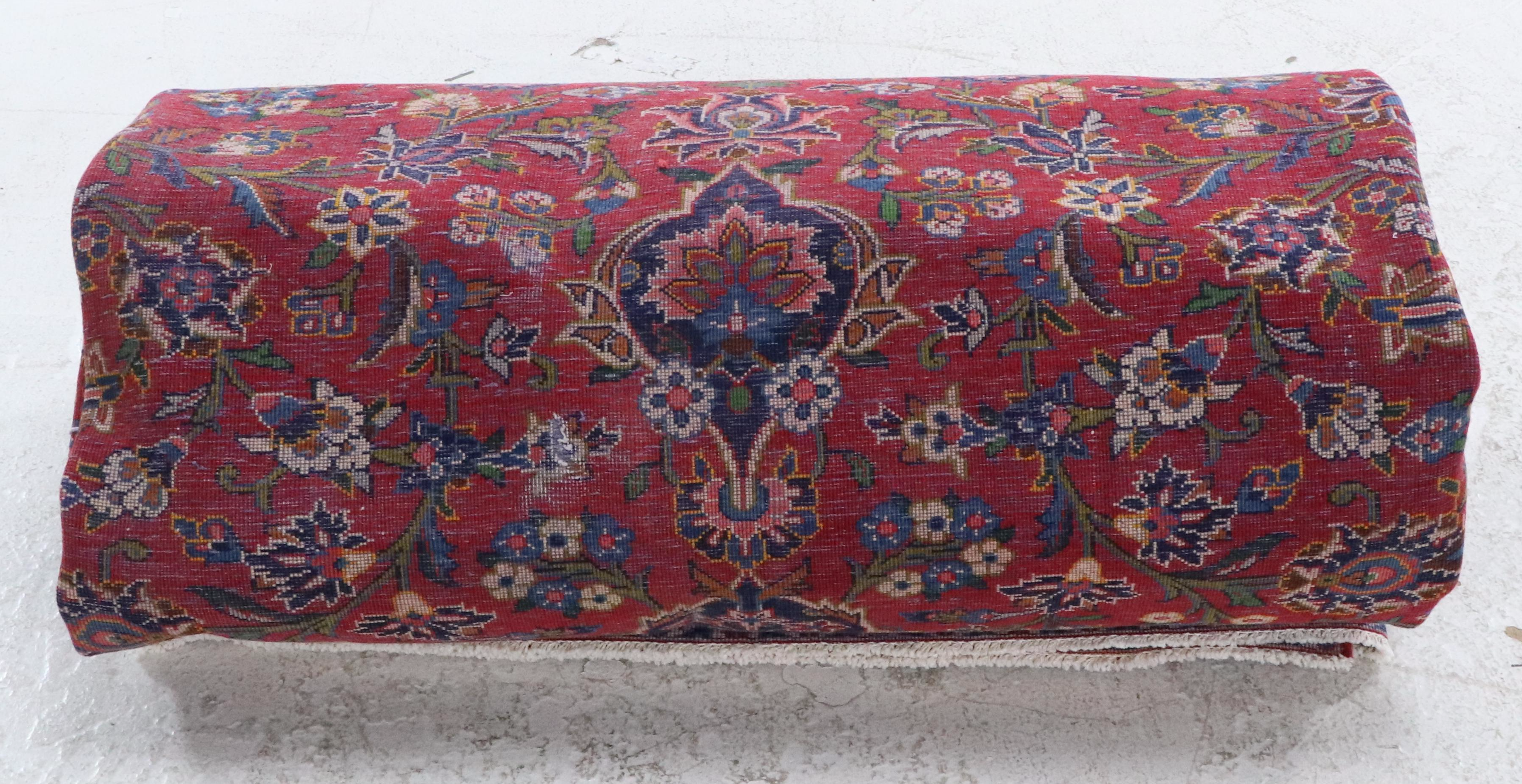 9'6 x 12'7 Hand-Knotted Persian Tabriz Room-Sized Rug