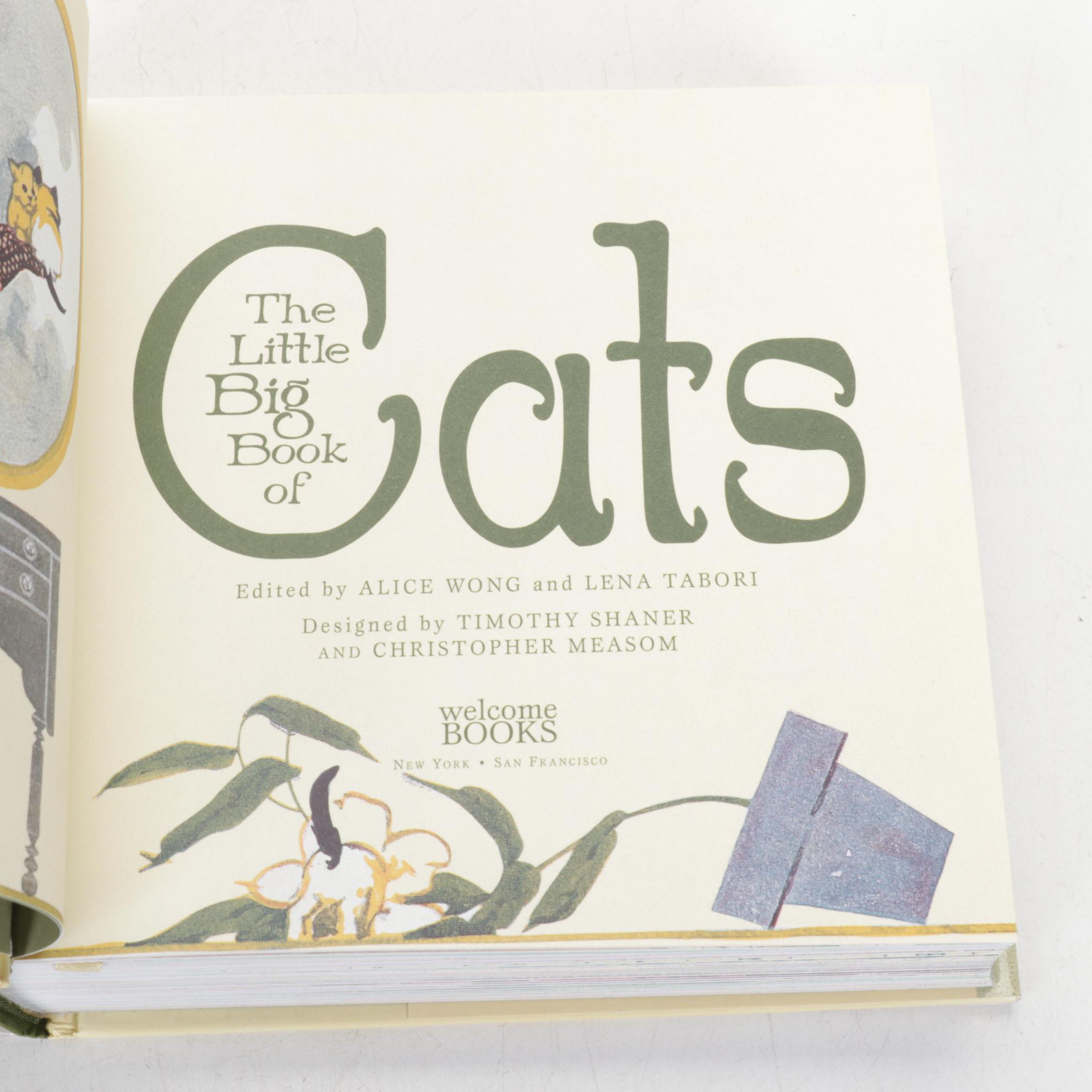 "The Little Big Book of Cats" First Edition in Set of Cat Guidebooks and More